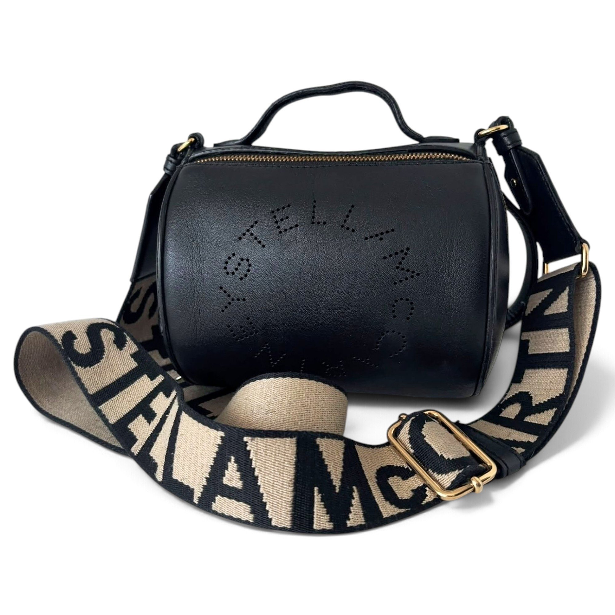 Logo vegan leather crossbody bag