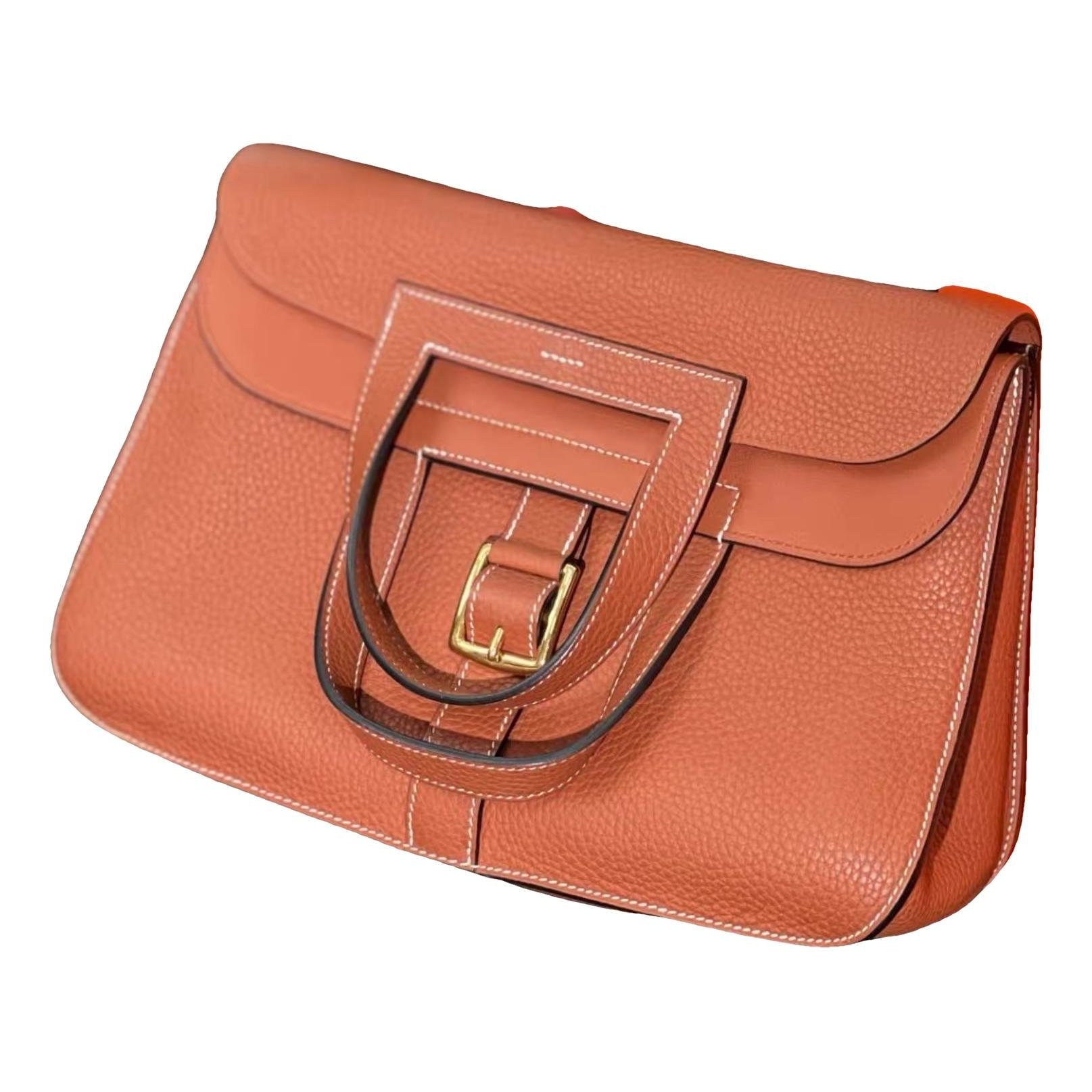 Hermes Berline Handbag Toile H Berline Canvas