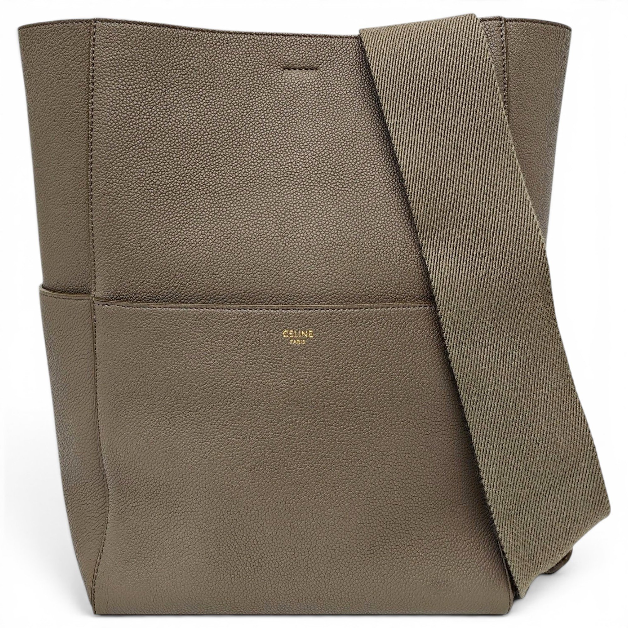 Seau Sangle leather crossbody bag