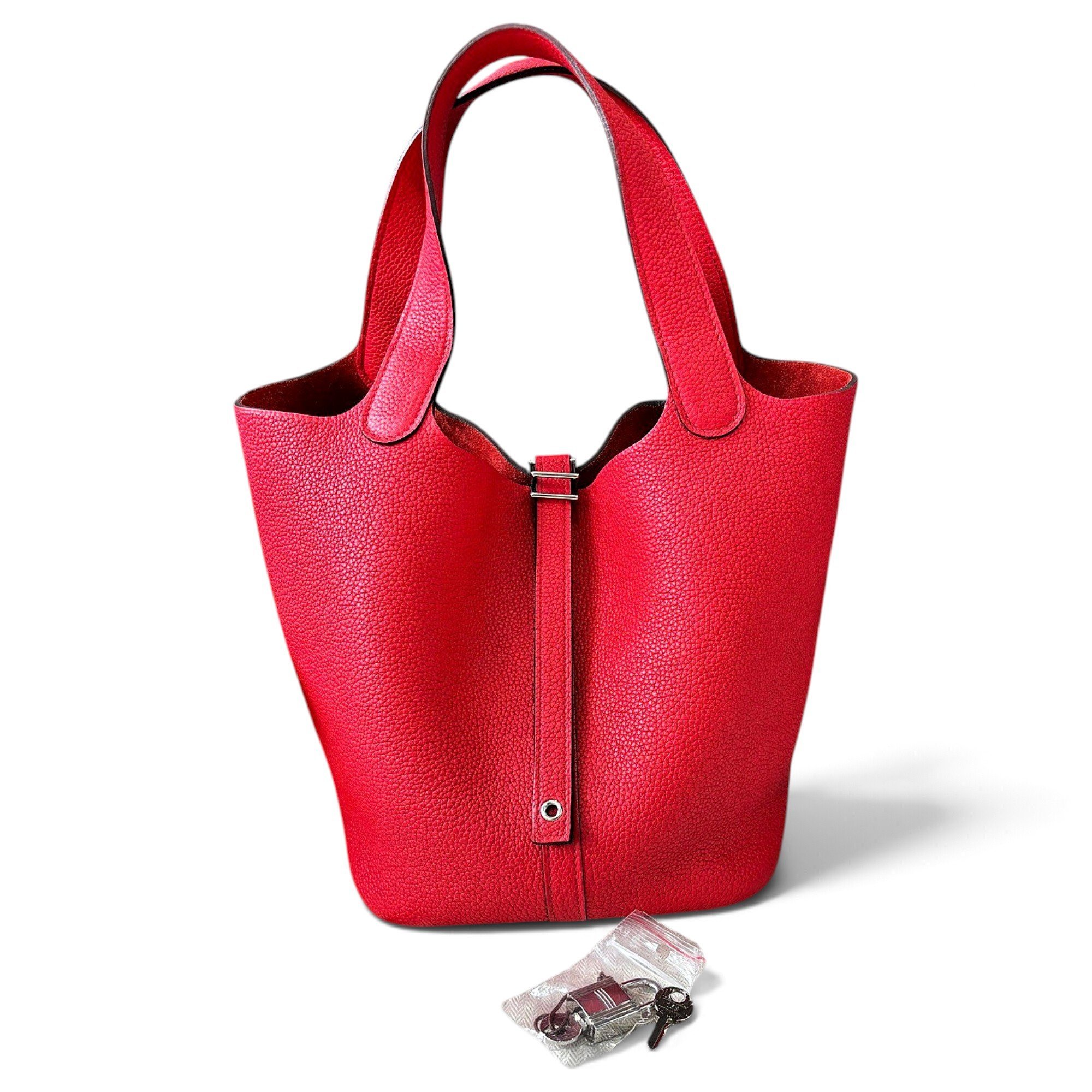 Picotin leather handbag
