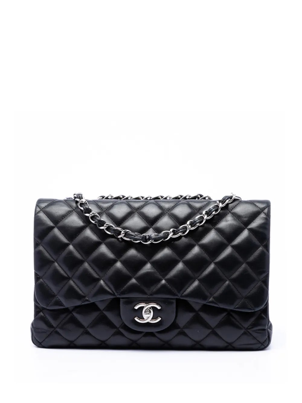 2009-2010 Jumbo Classic Lambskin Single Flap shoulder bag