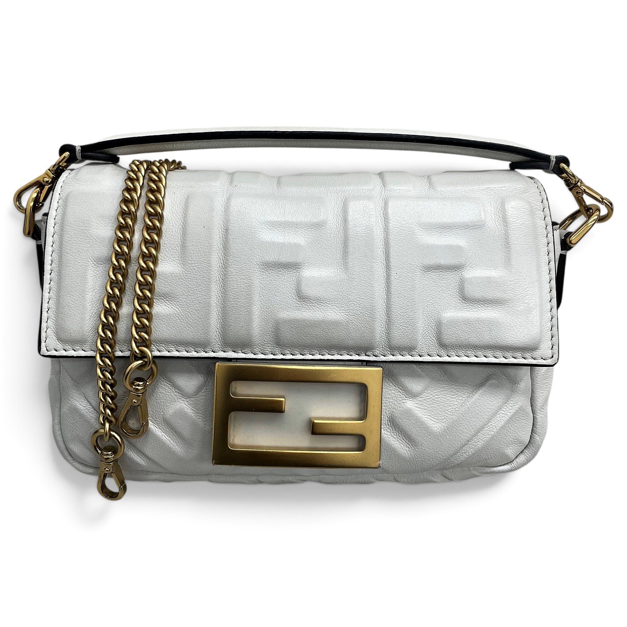 Baguette leather handbag