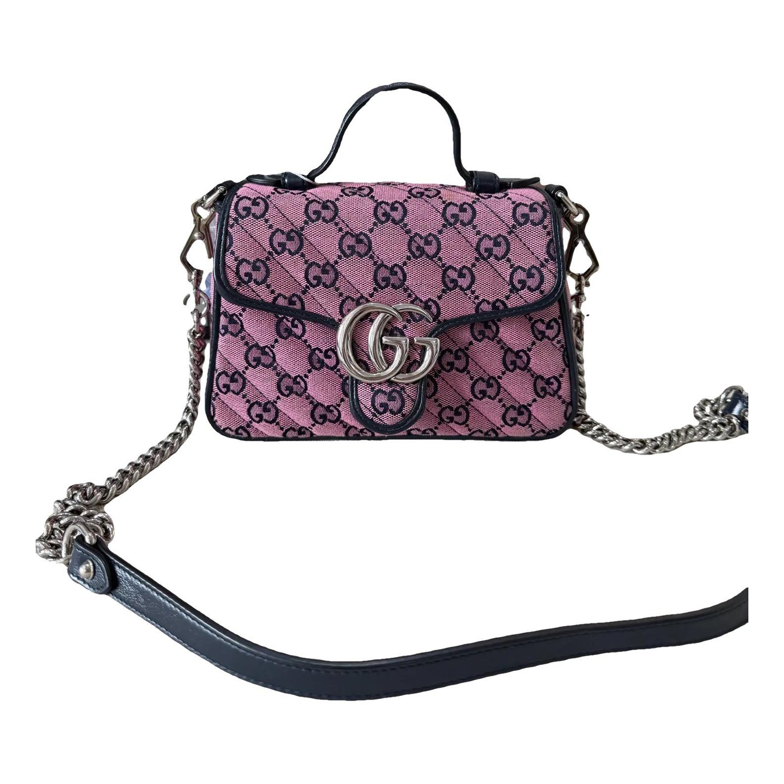 GG Marmont Flap cloth crossbody bag