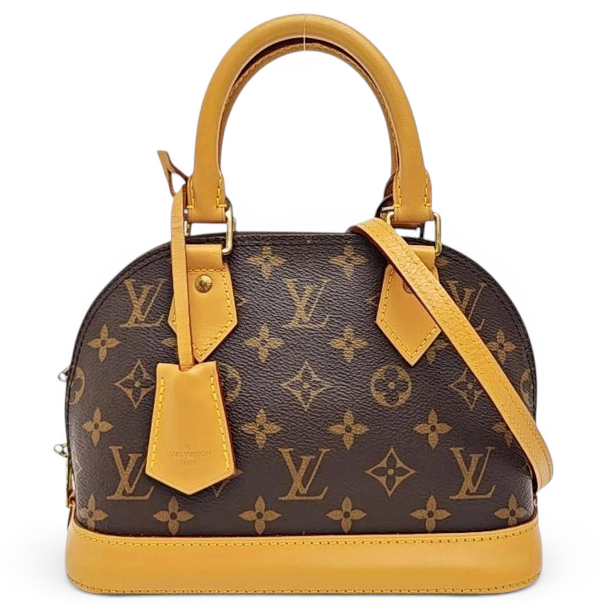 Louis Vuitton Alma BB leather handbag