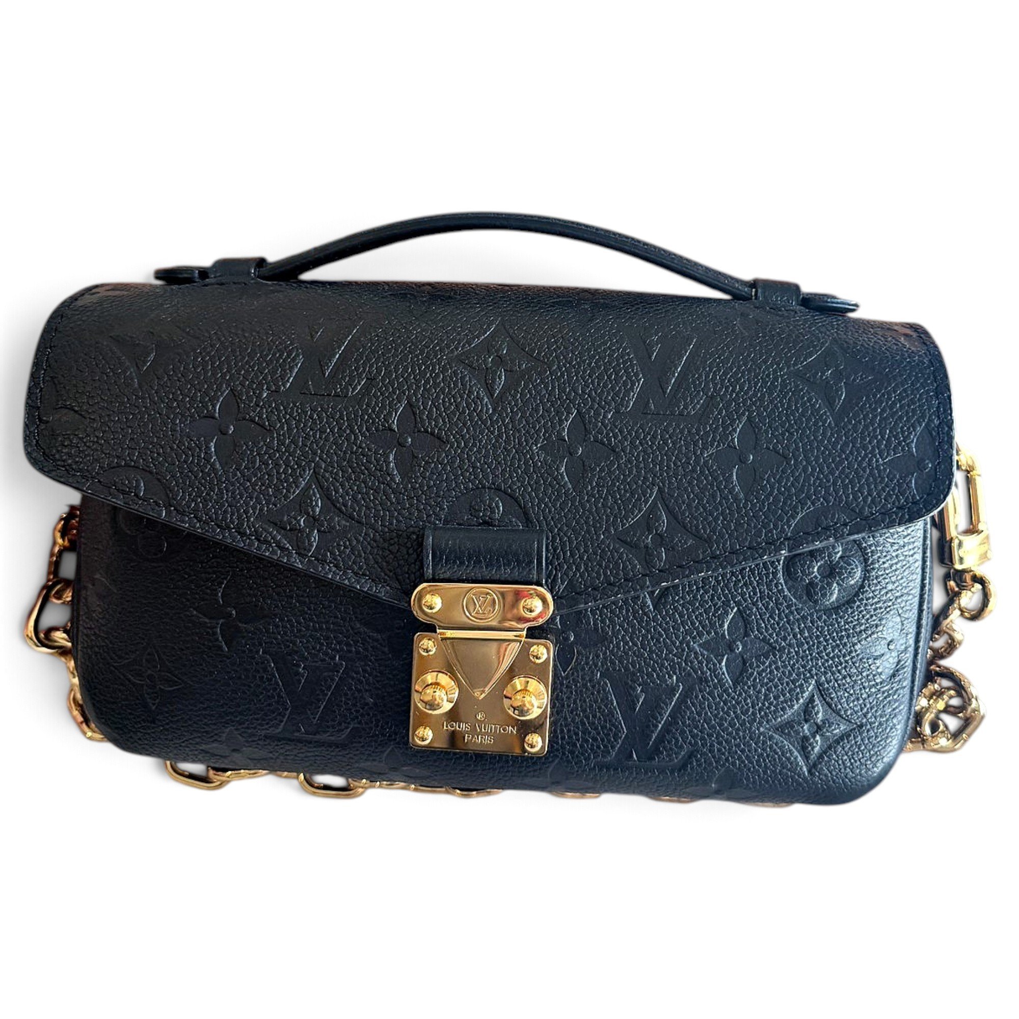 Pochette Trunk leather clutch bag