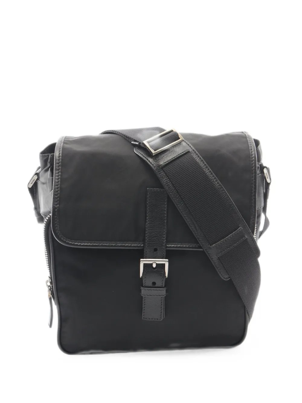 2000s Tessuto buckle shoulder bag
