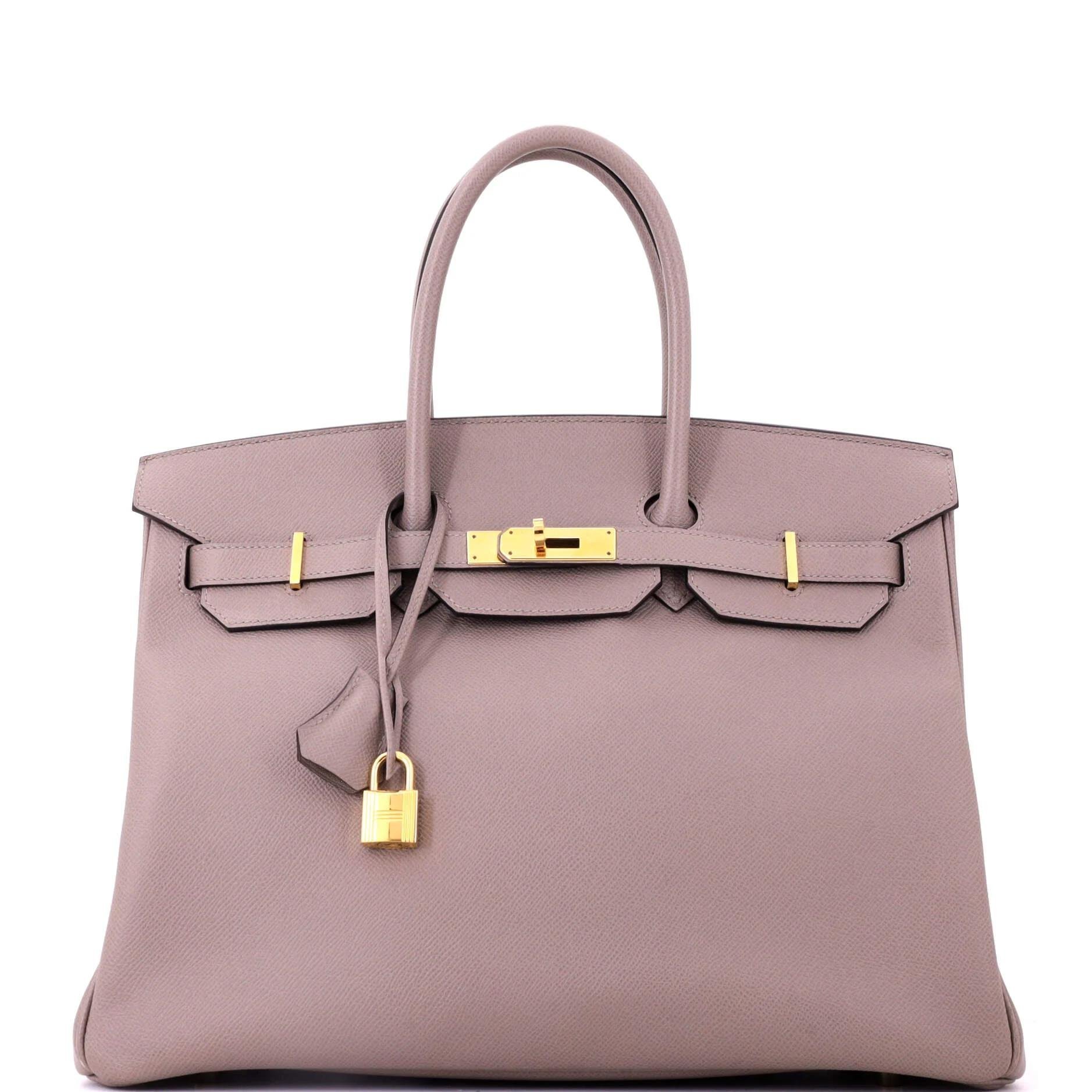 Birkin 35 leather handbag
