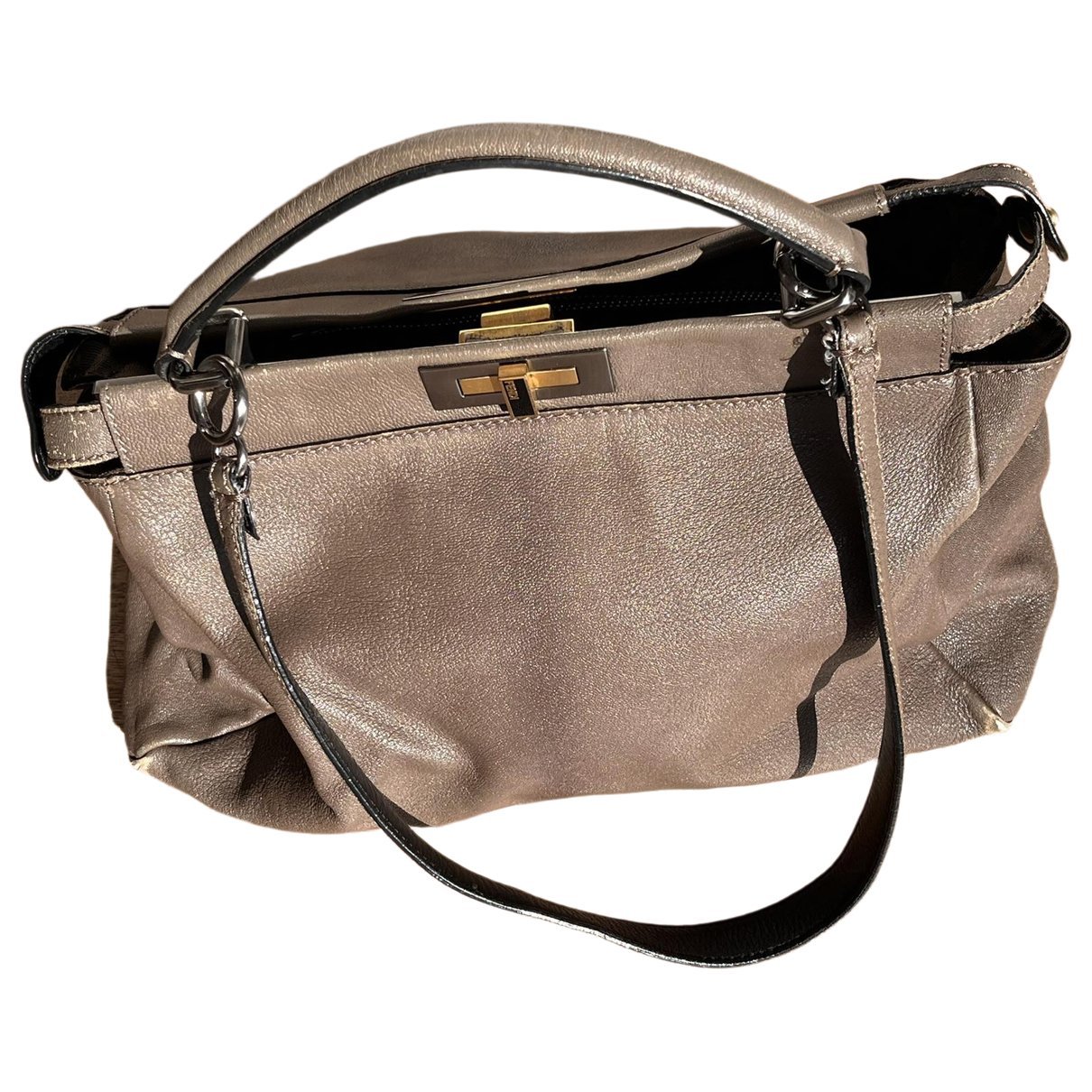 Peekaboo leather handbag