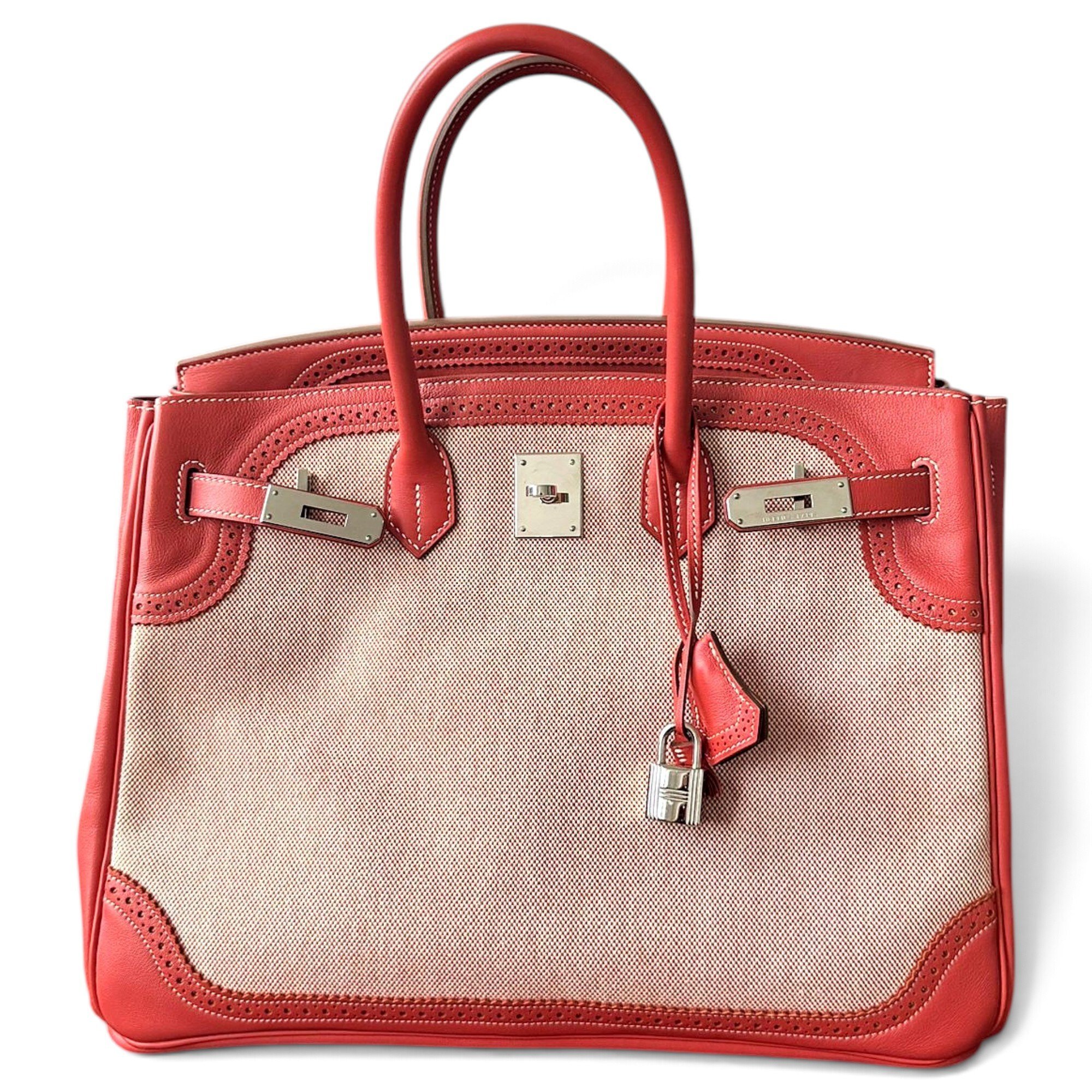 Birkin 35 leather handbag