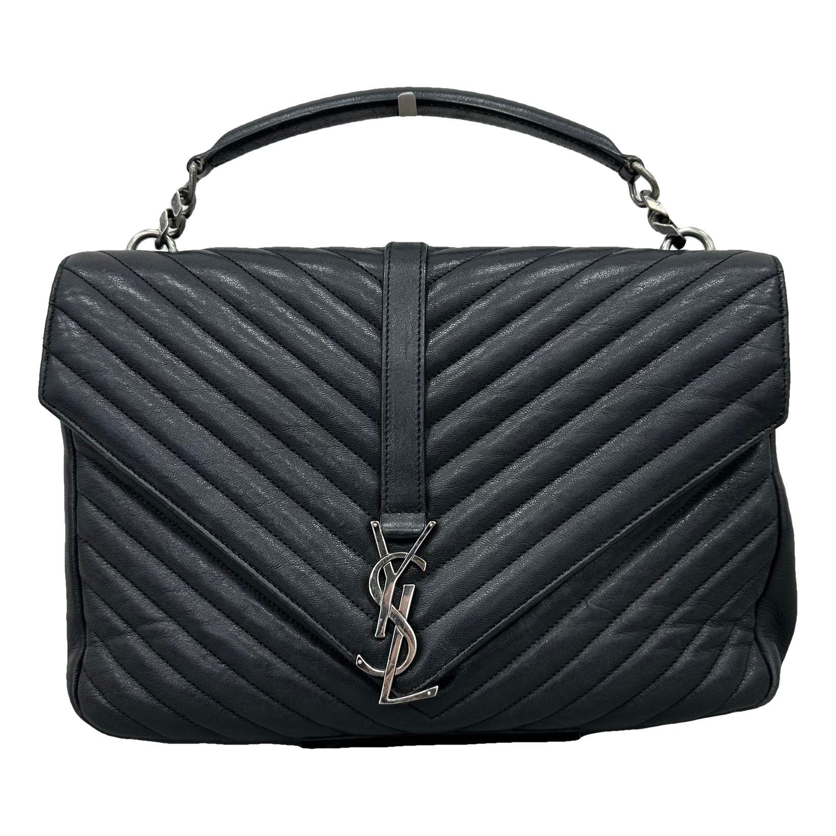 Collége monogramme leather handbag
