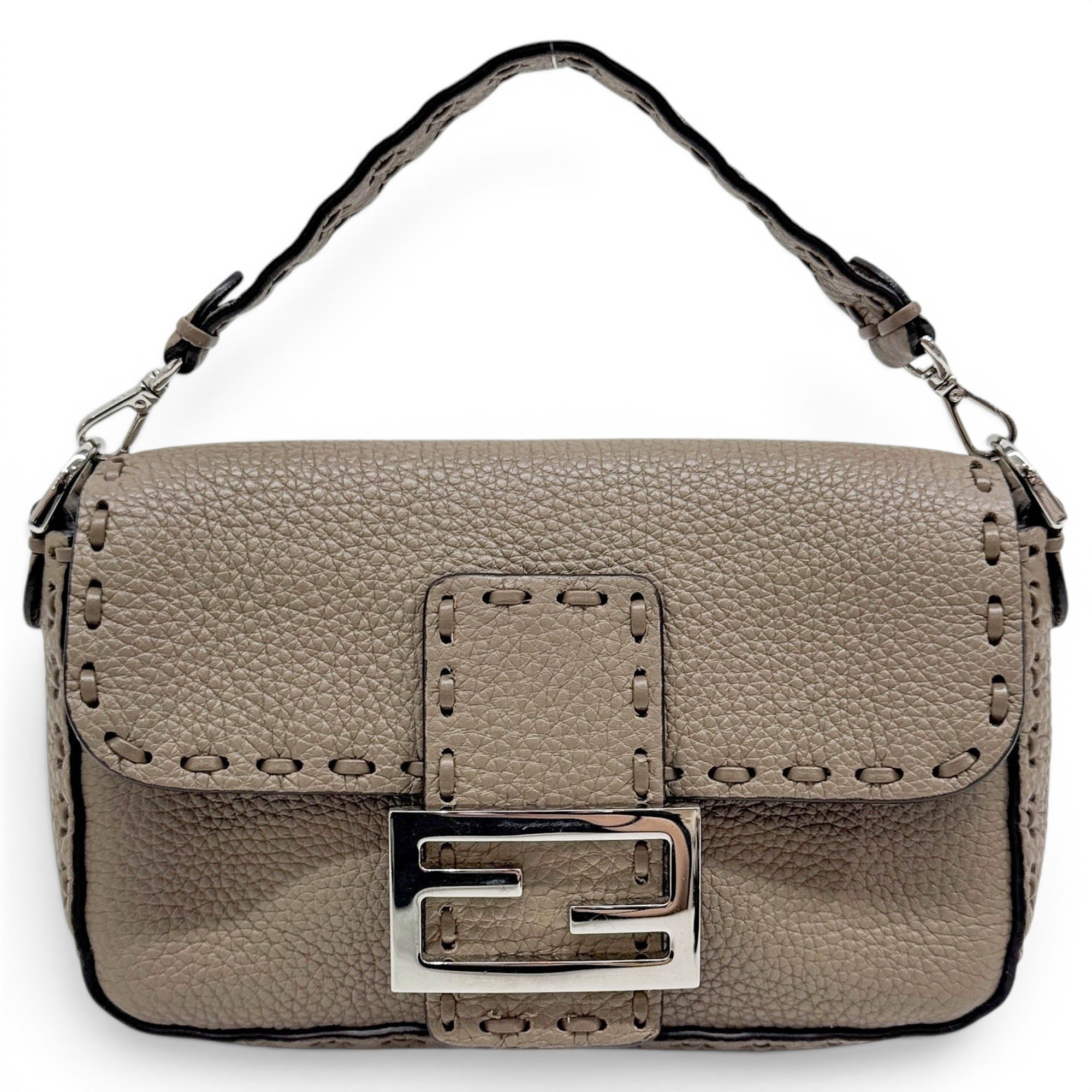 Baguette leather mini bag