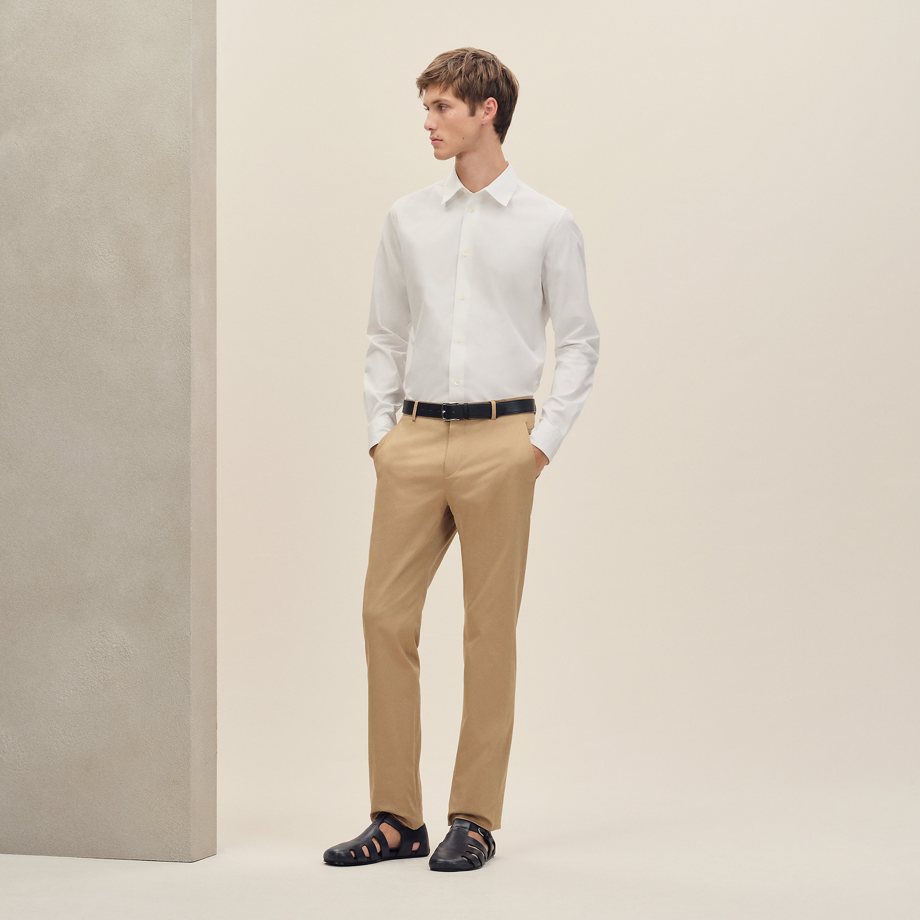 Fitted shirt with Louis collar