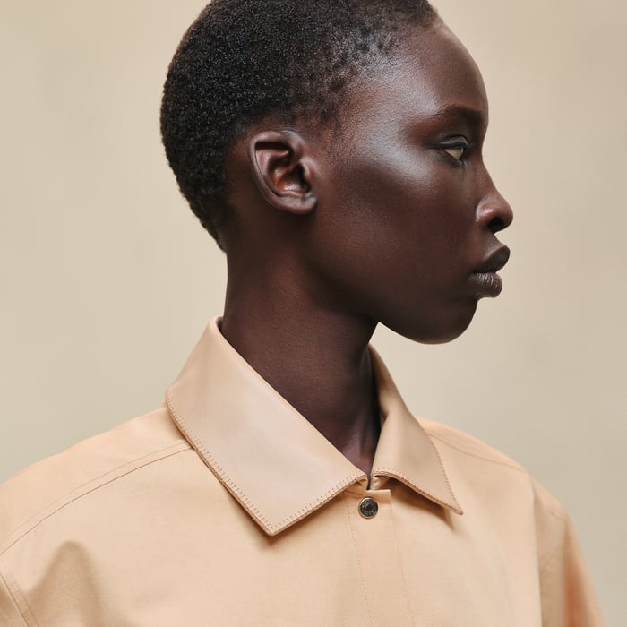 Beige Cajou Drawstring Shirt