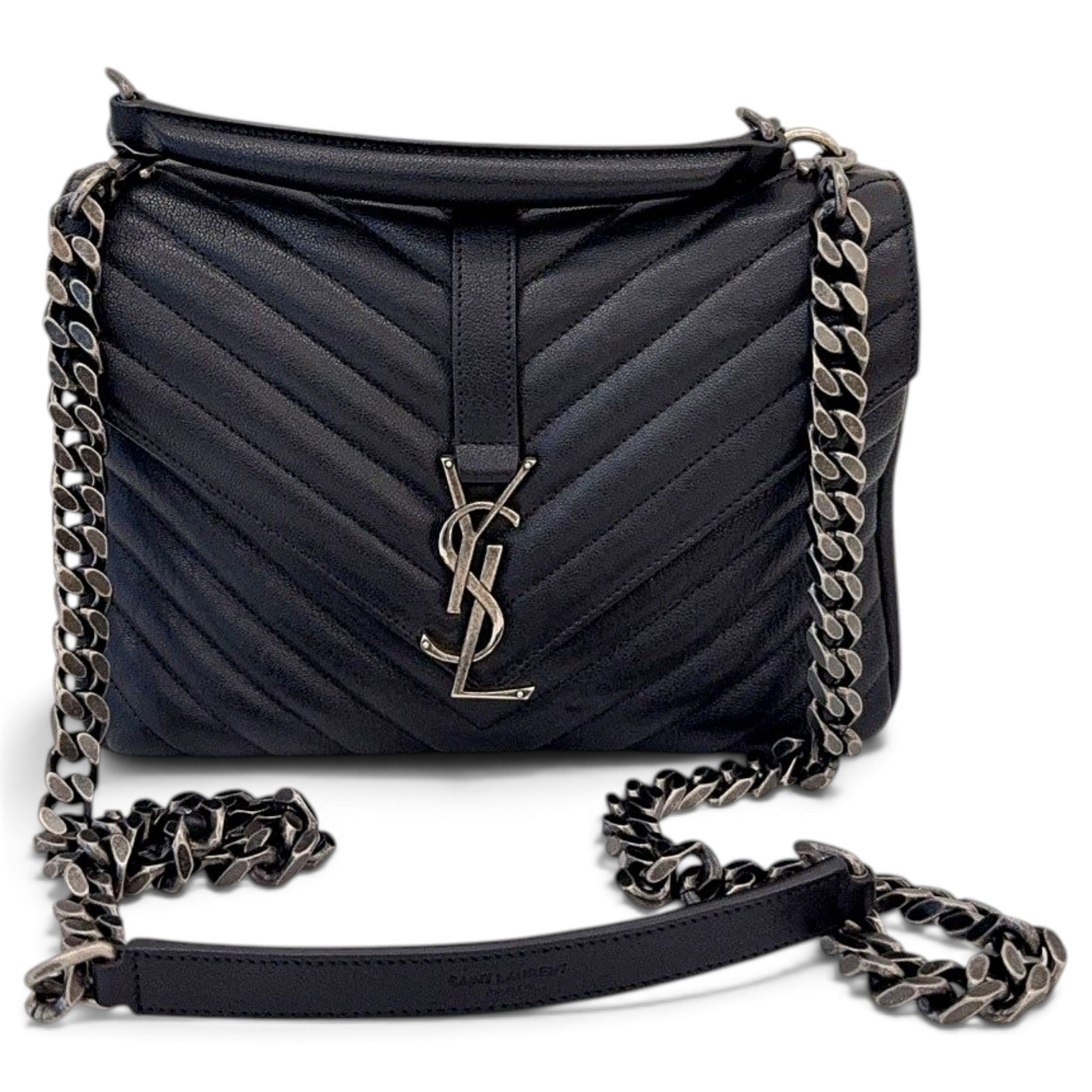 Collége monogramme leather handbag
