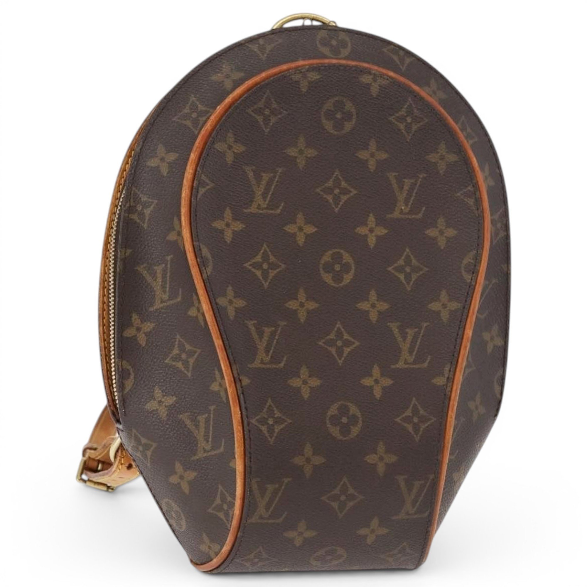 Ellipse leather handbag