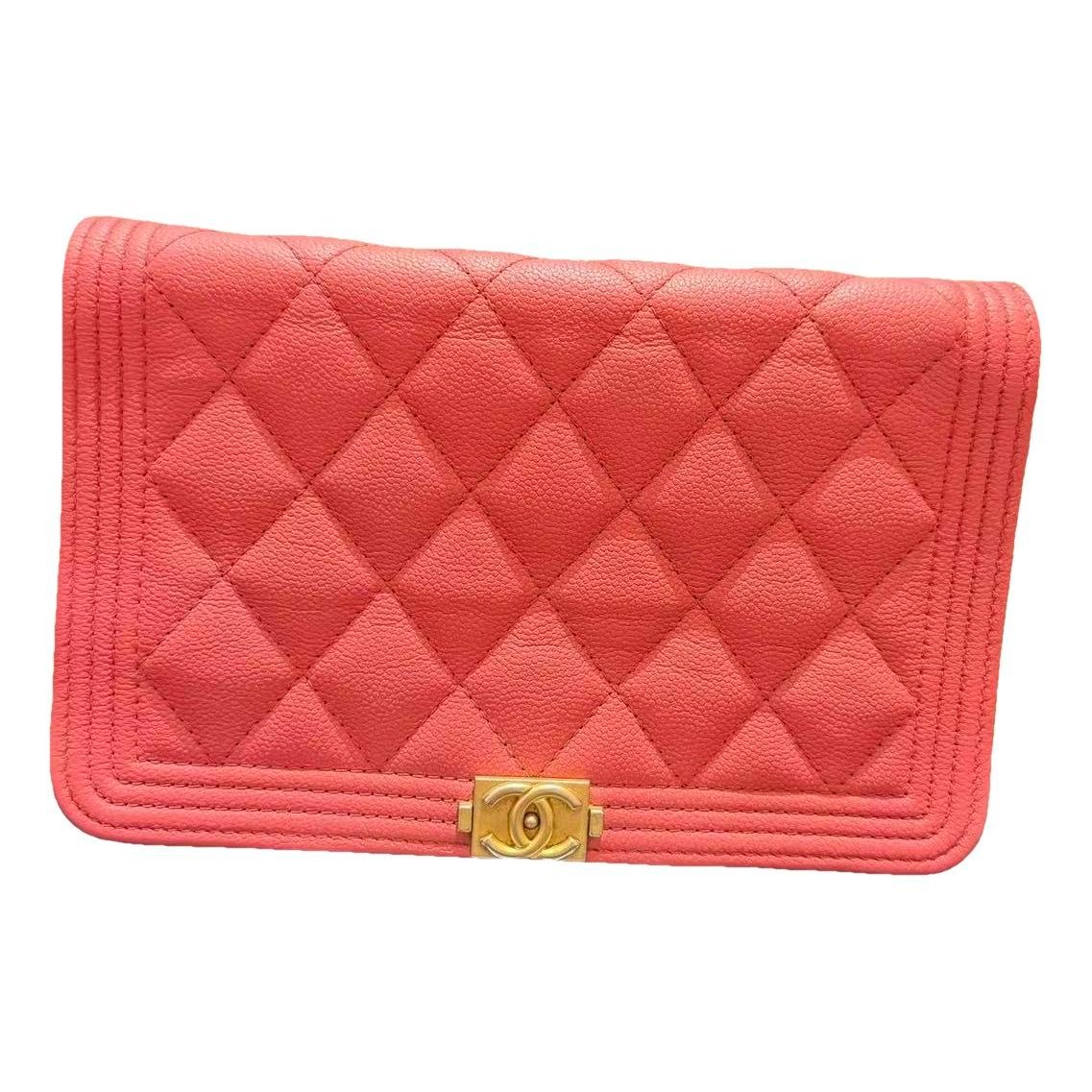 Wallet On Chain Boy leather handbag