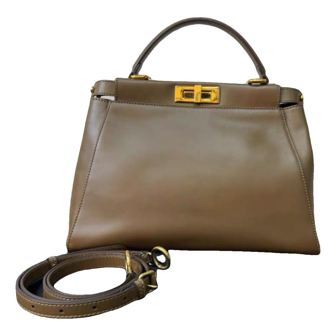 Peekaboo leather handbag