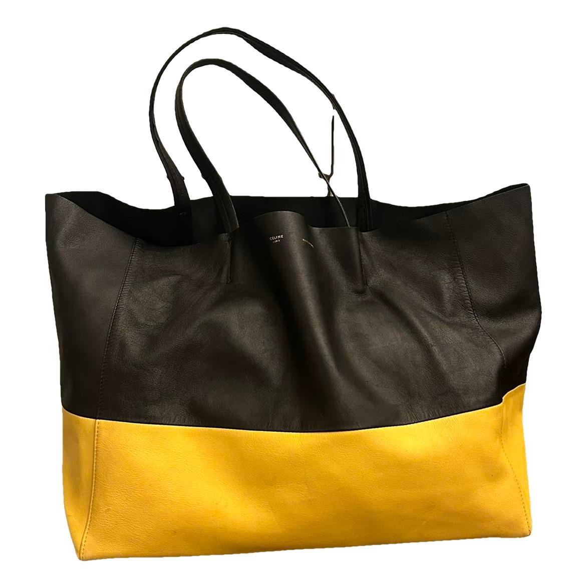 Cabas Horizotal leather tote