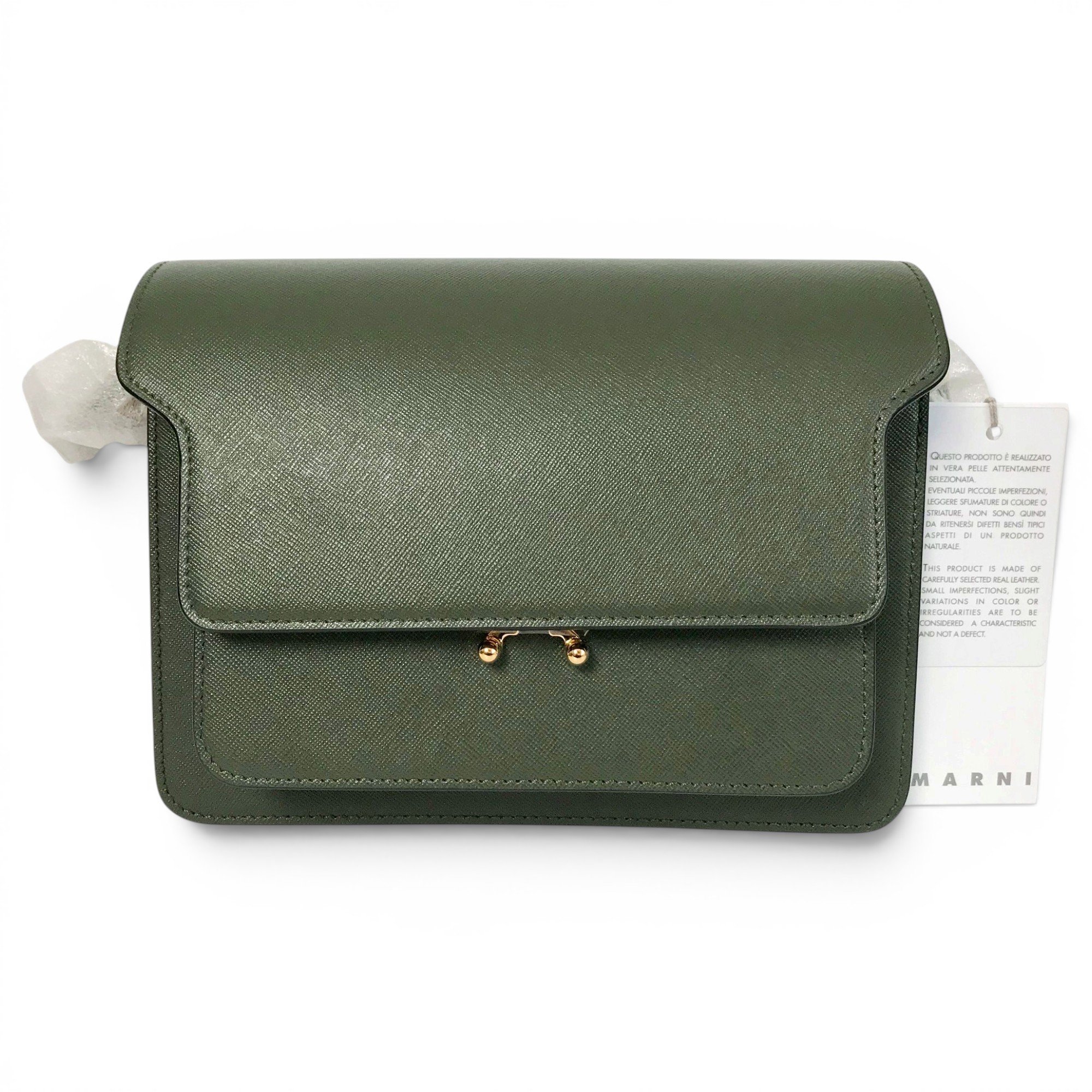 Trunk leather handbag