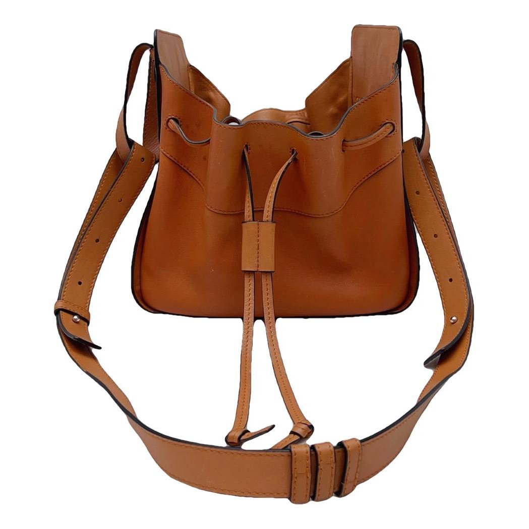 Hammock leather handbag
