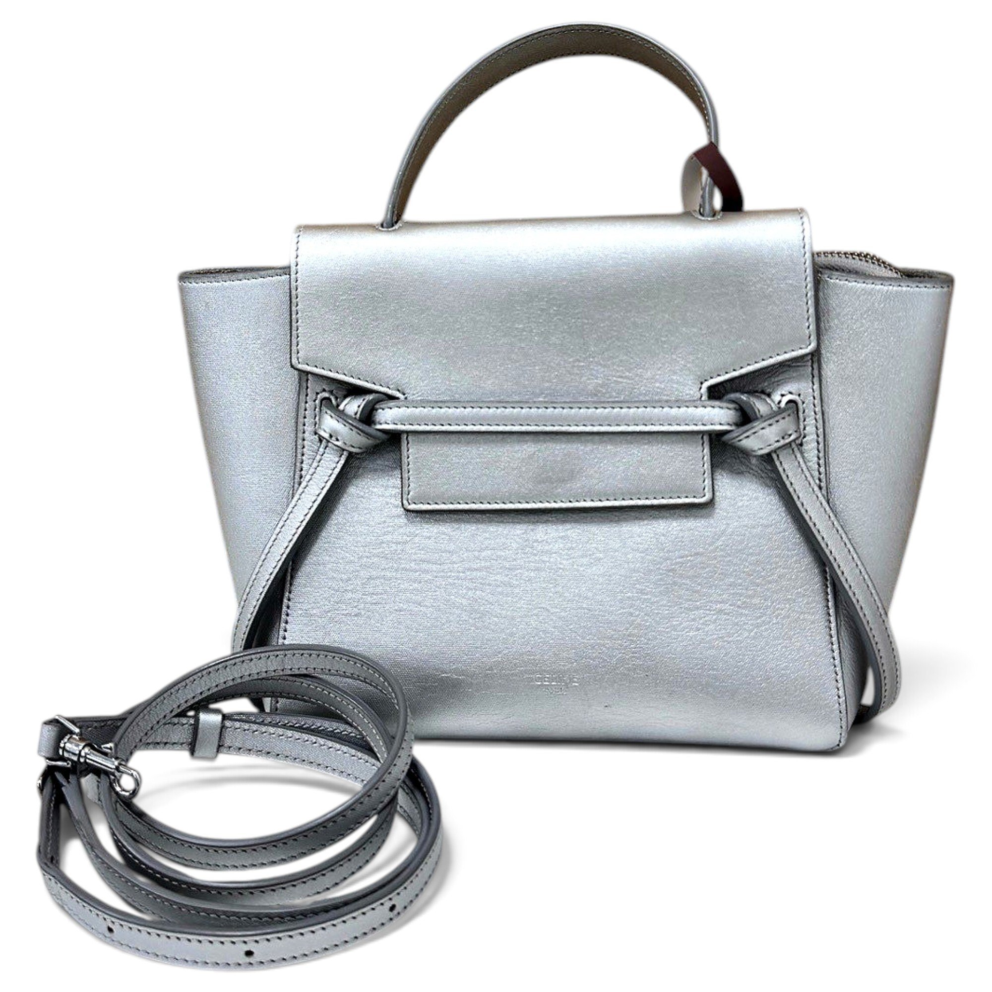 Belt leather handbag