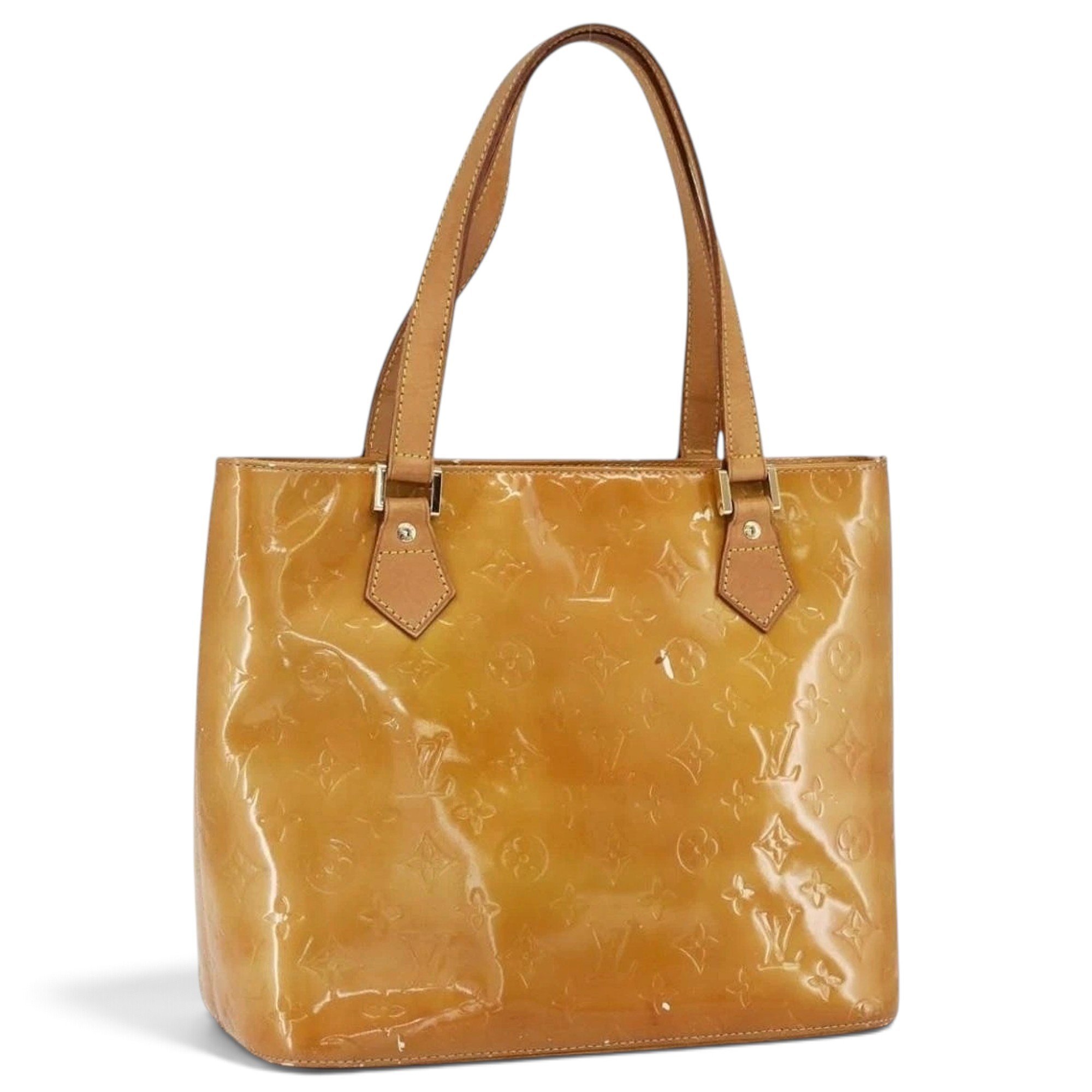 Patent leather handbag