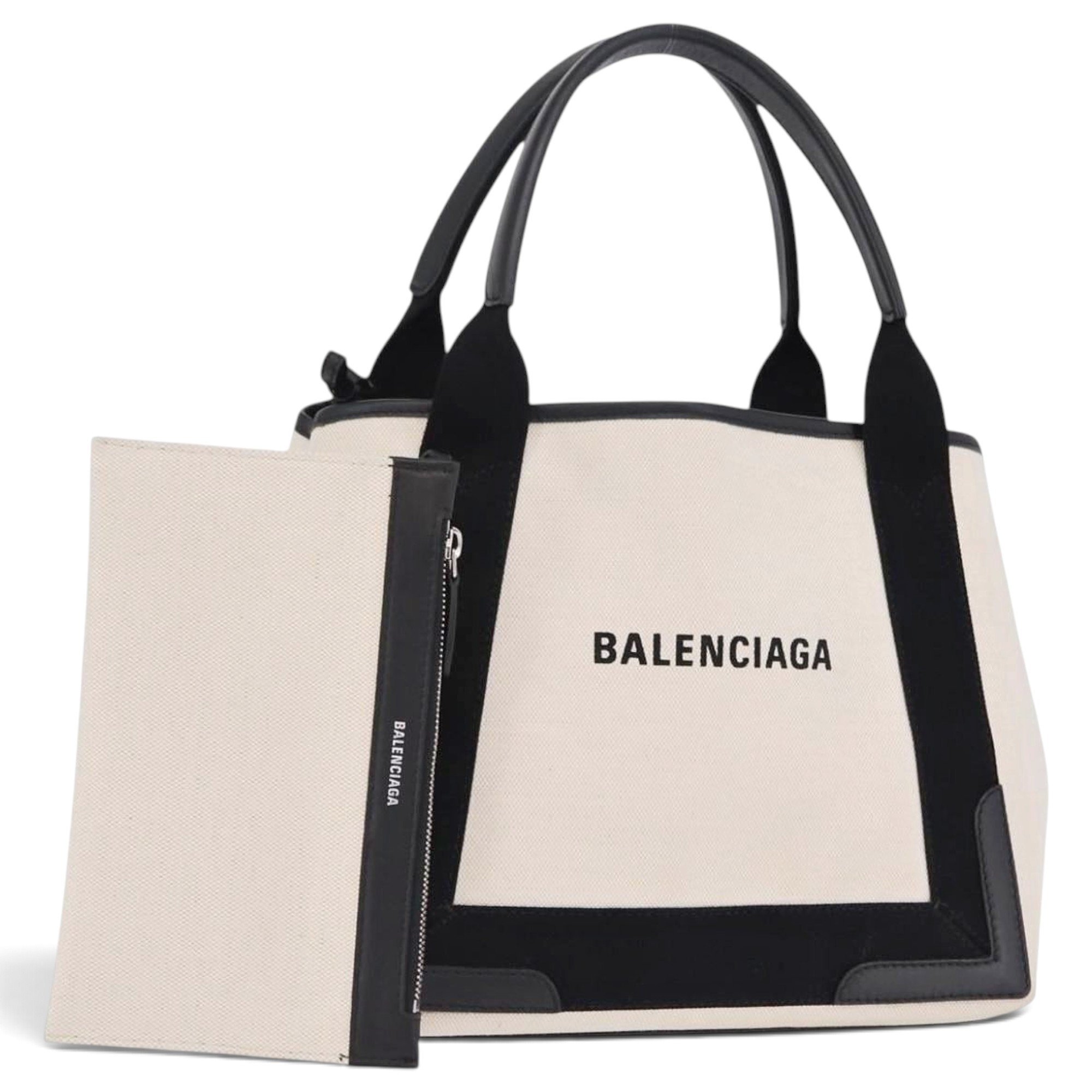 Navy cabas cloth tote