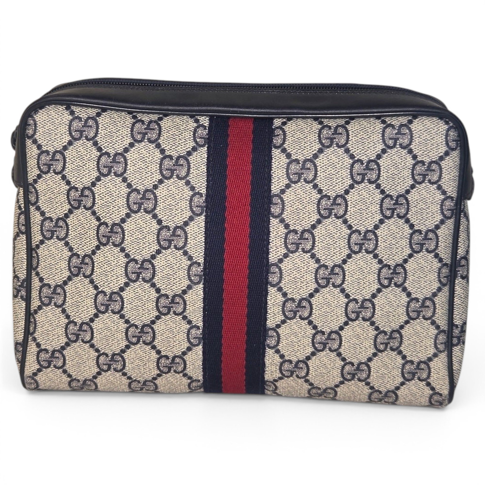 Ophidia leather clutch bag