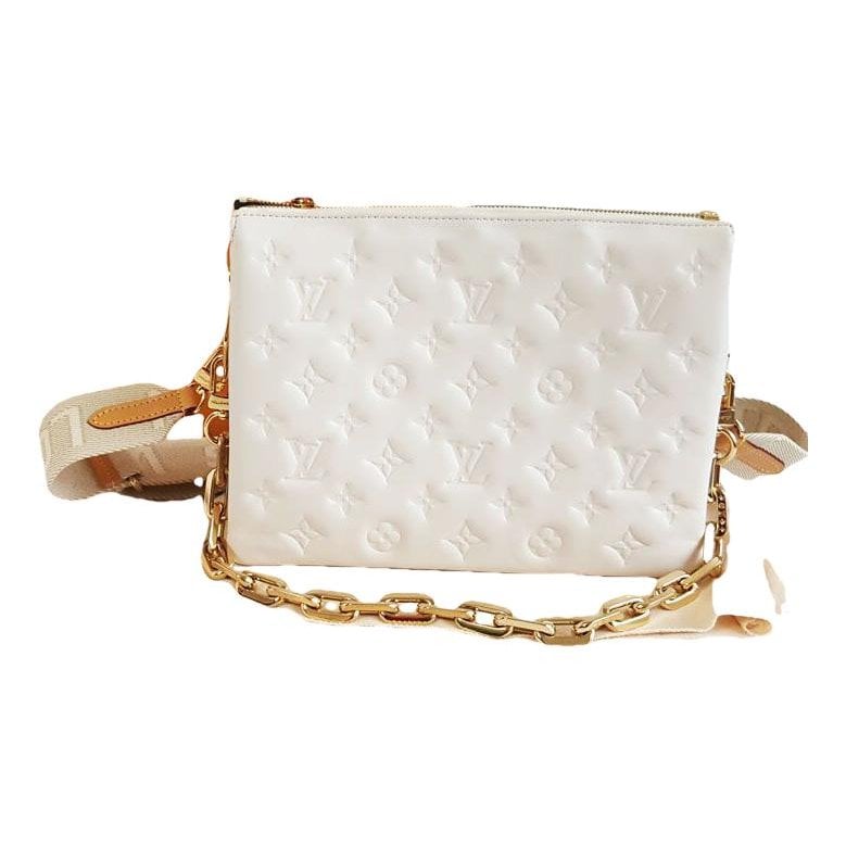 Coussin leather handbag