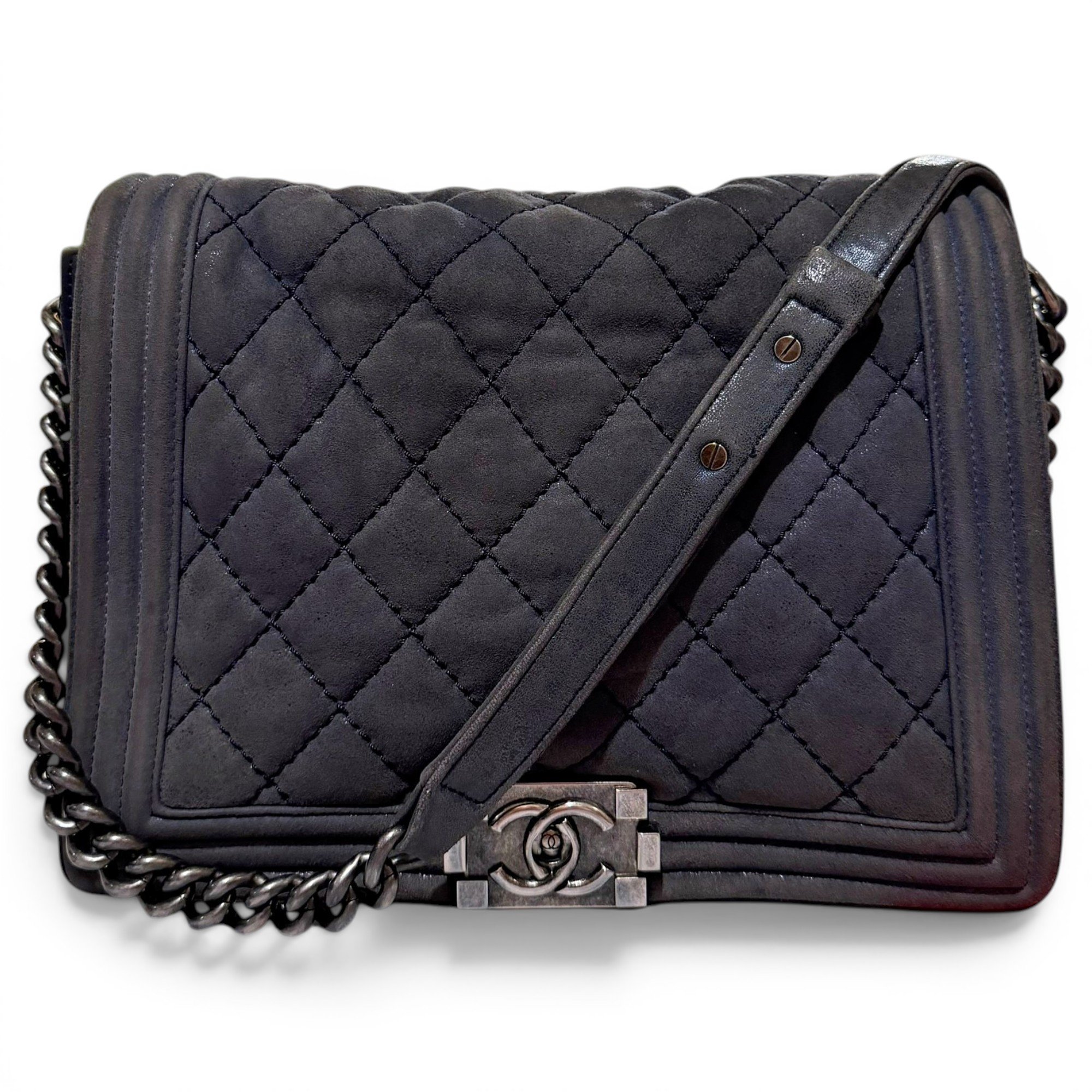 Boy leather crossbody bag