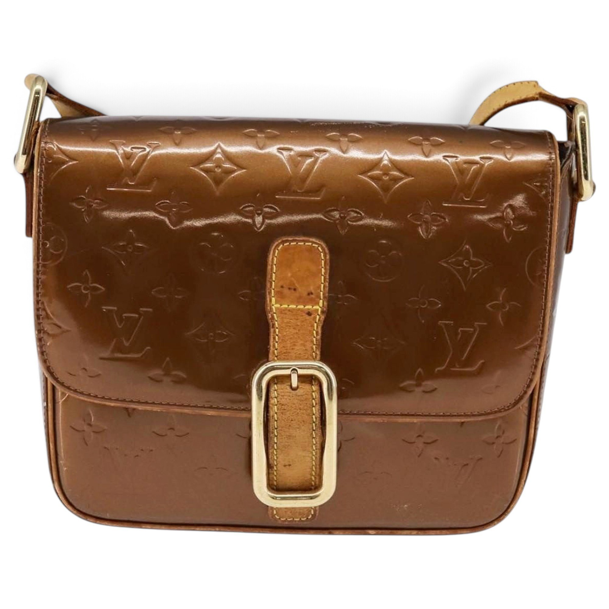 Christie patent leather handbag
