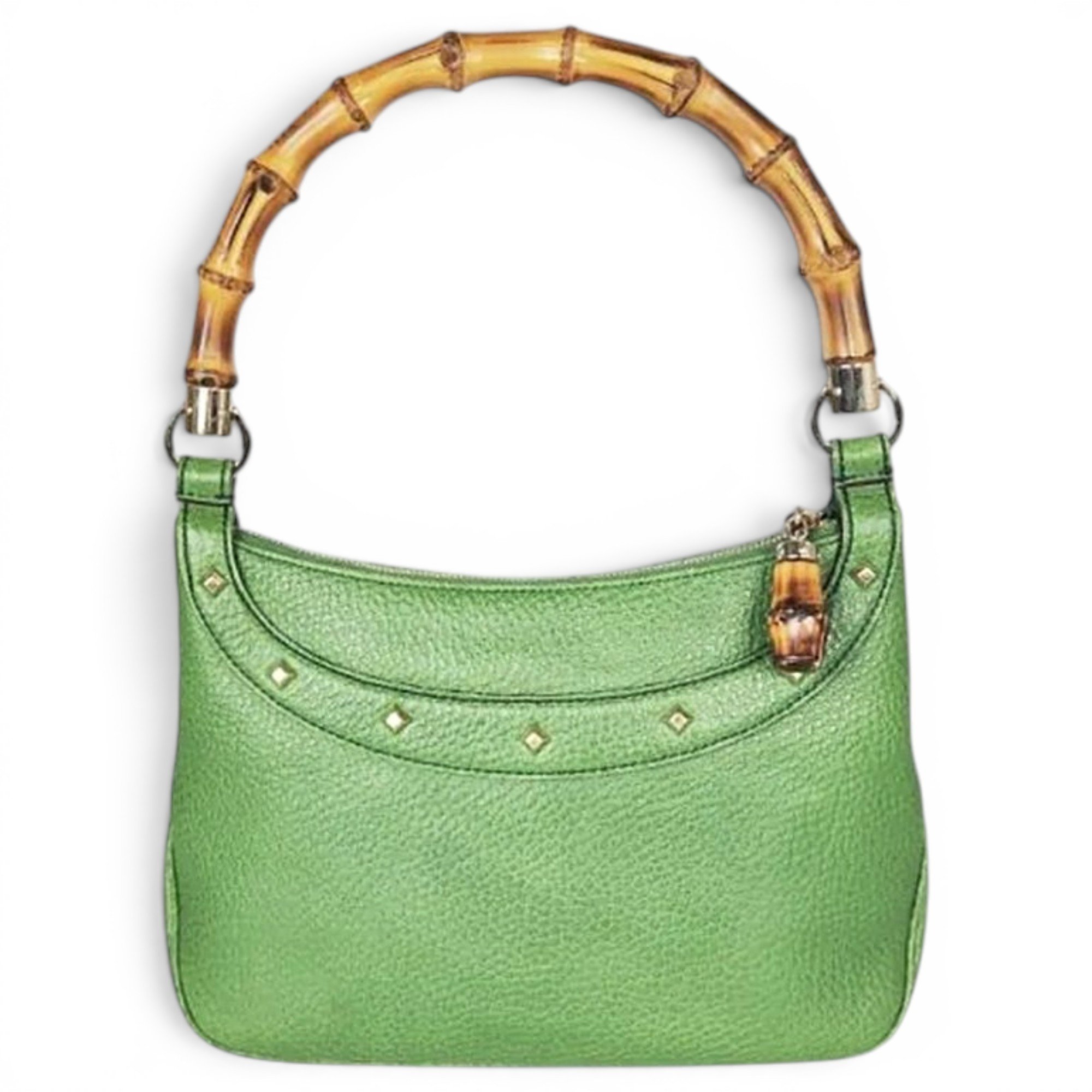 Bamboo leather handbag