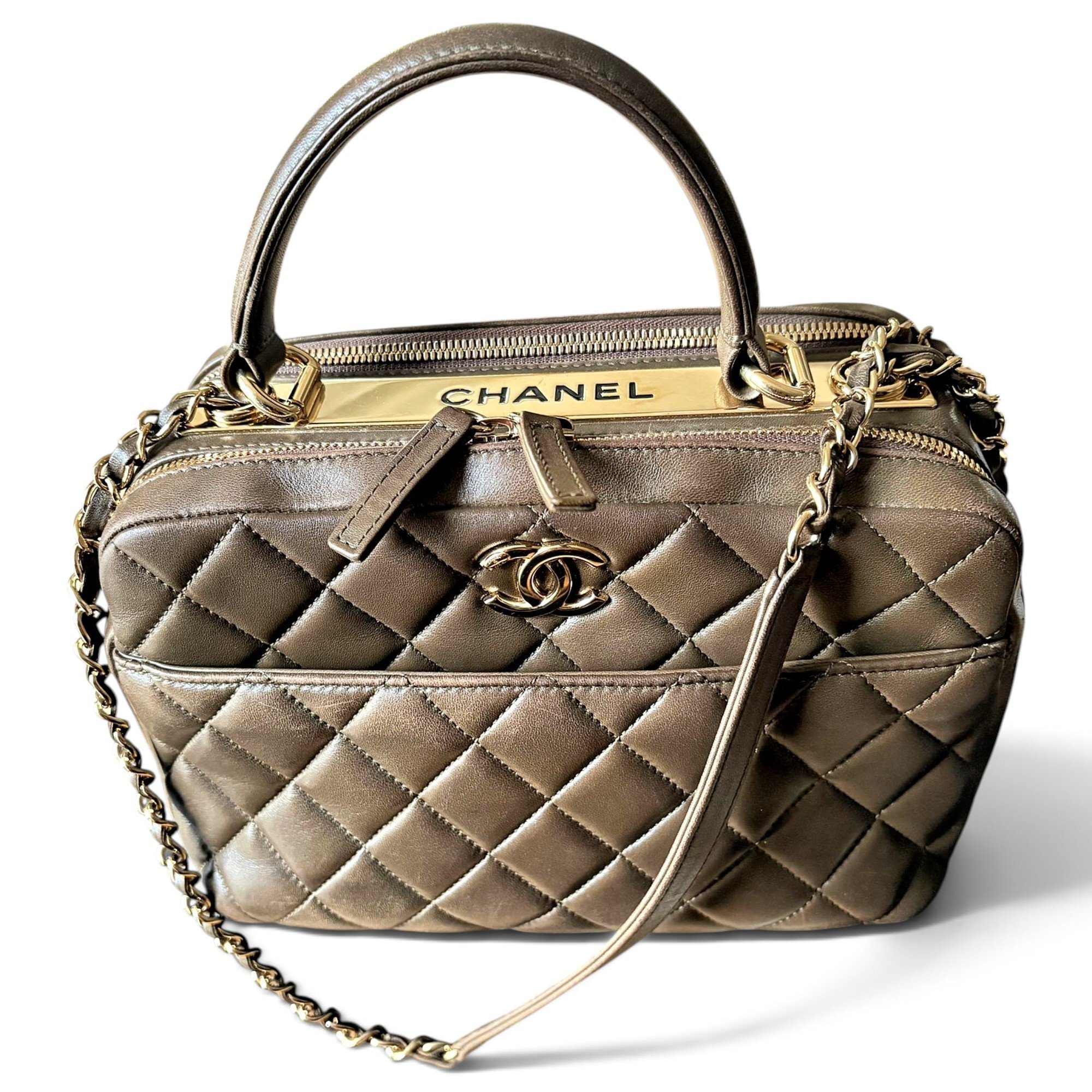 Bowling Bag leather handbag