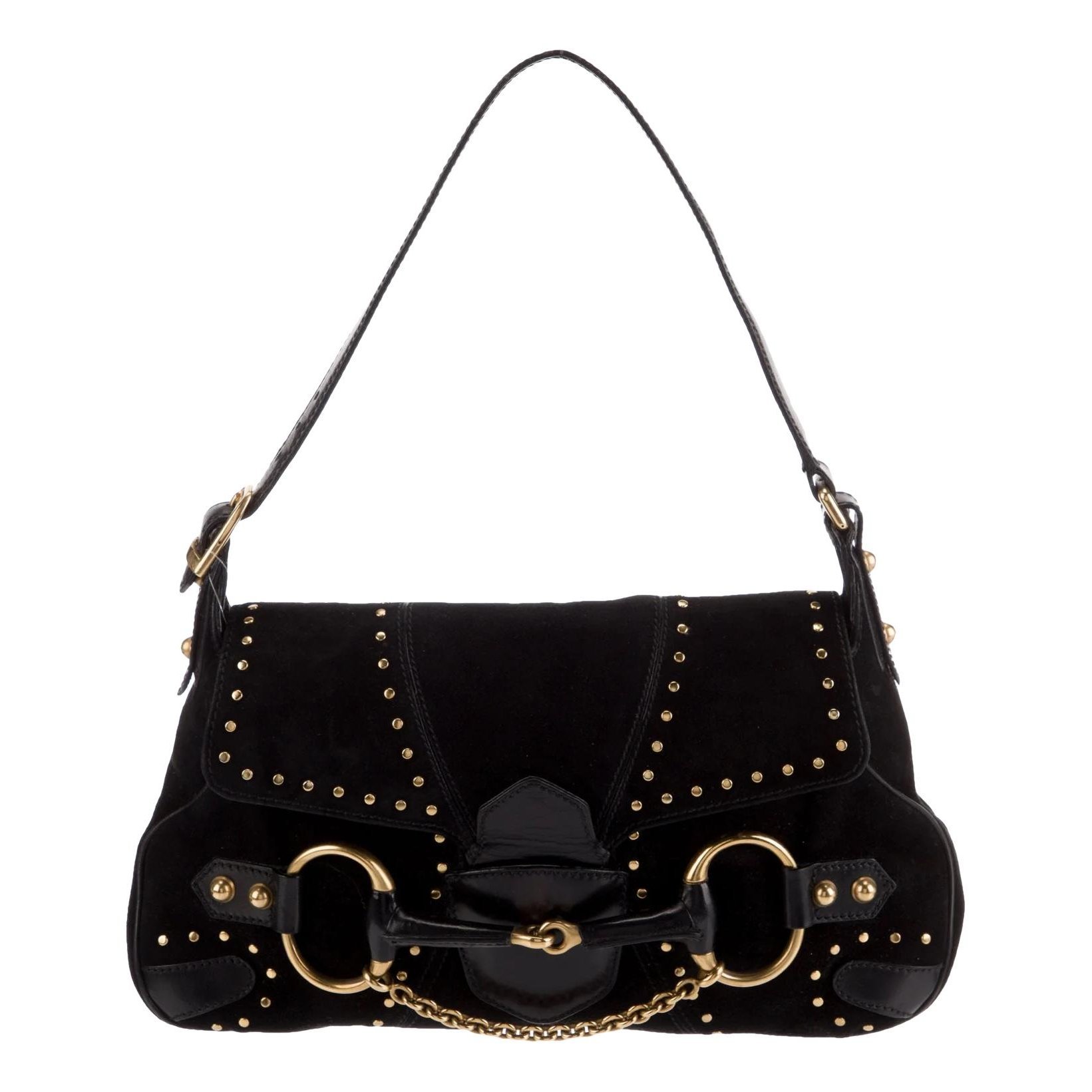 Horsebit Chain leather handbag