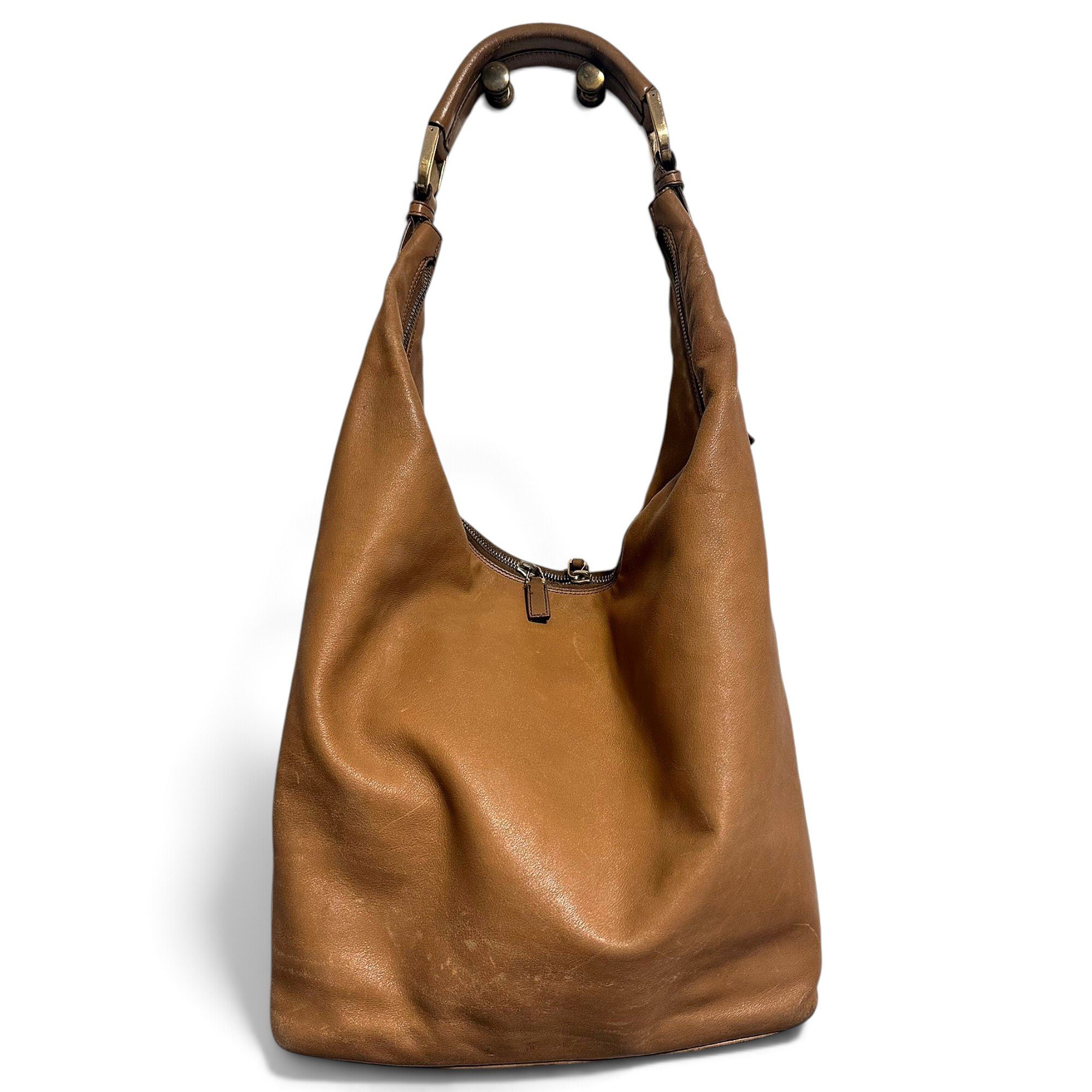 Hobo leather handbag