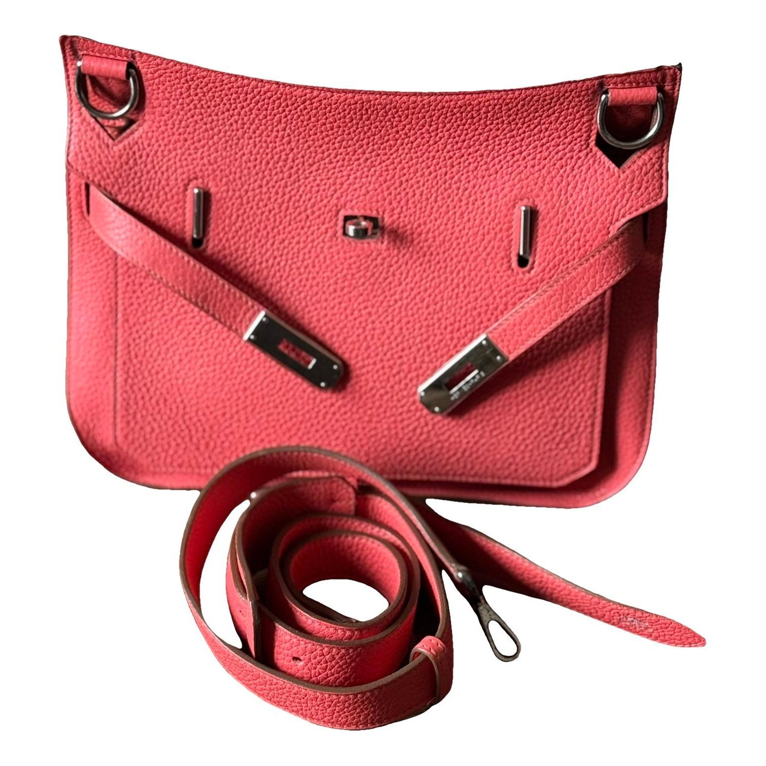 Hermes Jypsiere Handbag Bougainvillea Clemence Leather