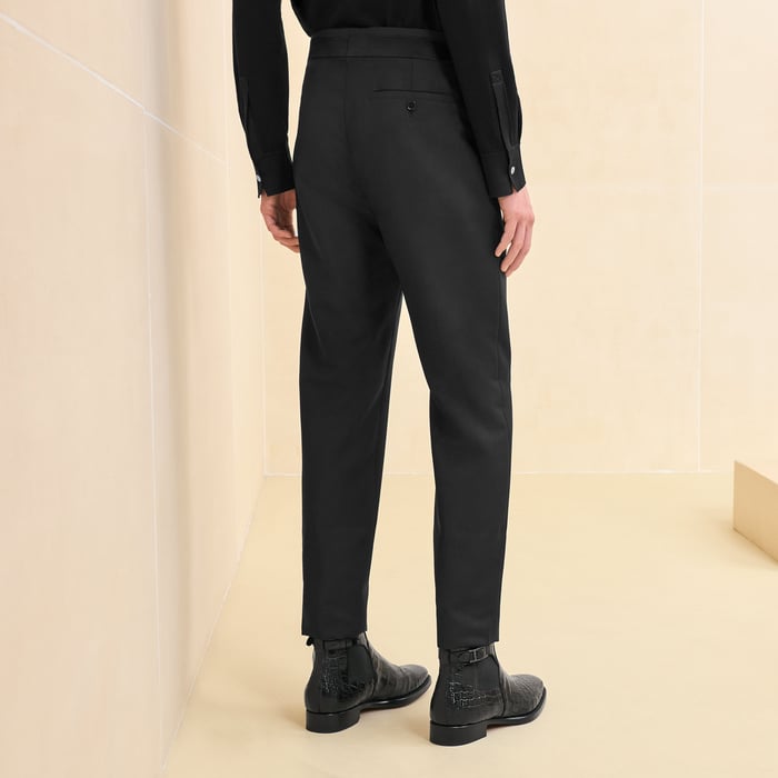 Noir "Double Tour Satin" Soho Pants