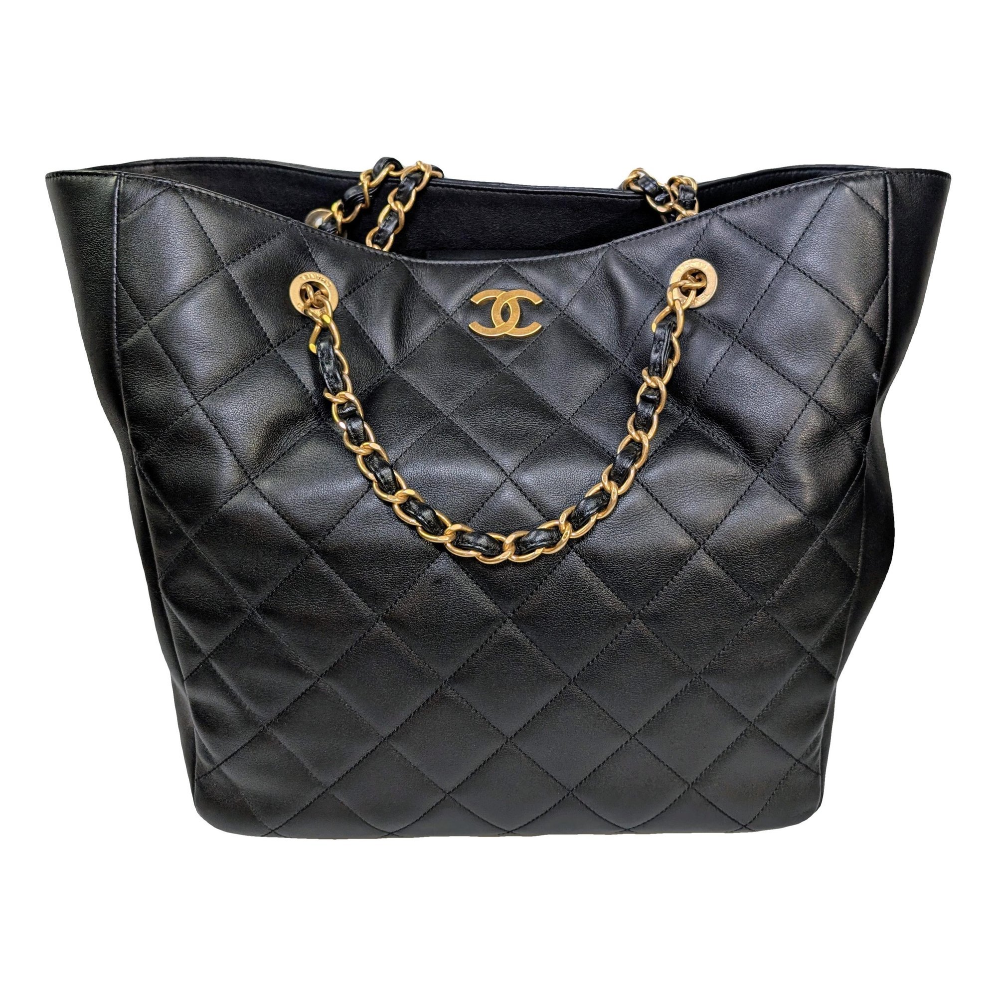 Grand shopping leather tote