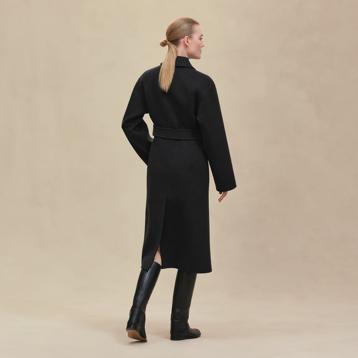 Gris Volcanique Equestrian Long Jacket