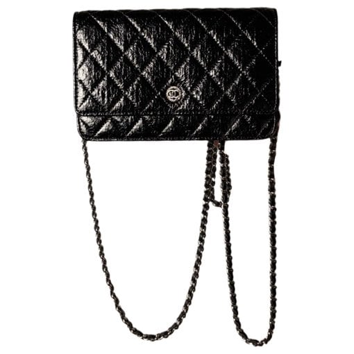 Patent leather clutch bag