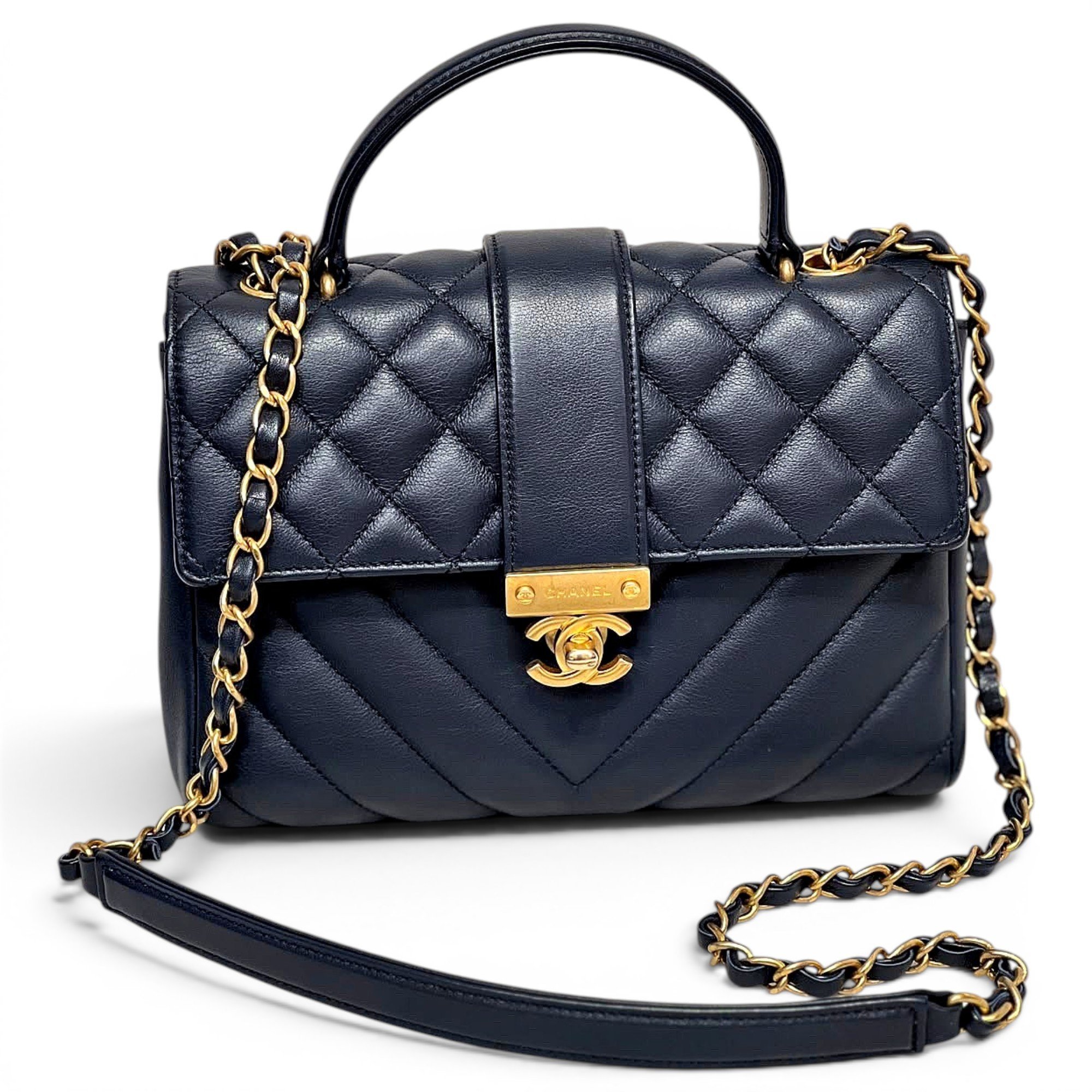 Coco Handle leather handbag