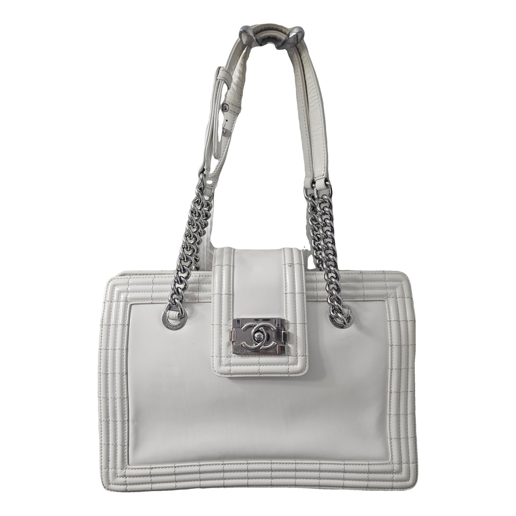 Patent leather handbag