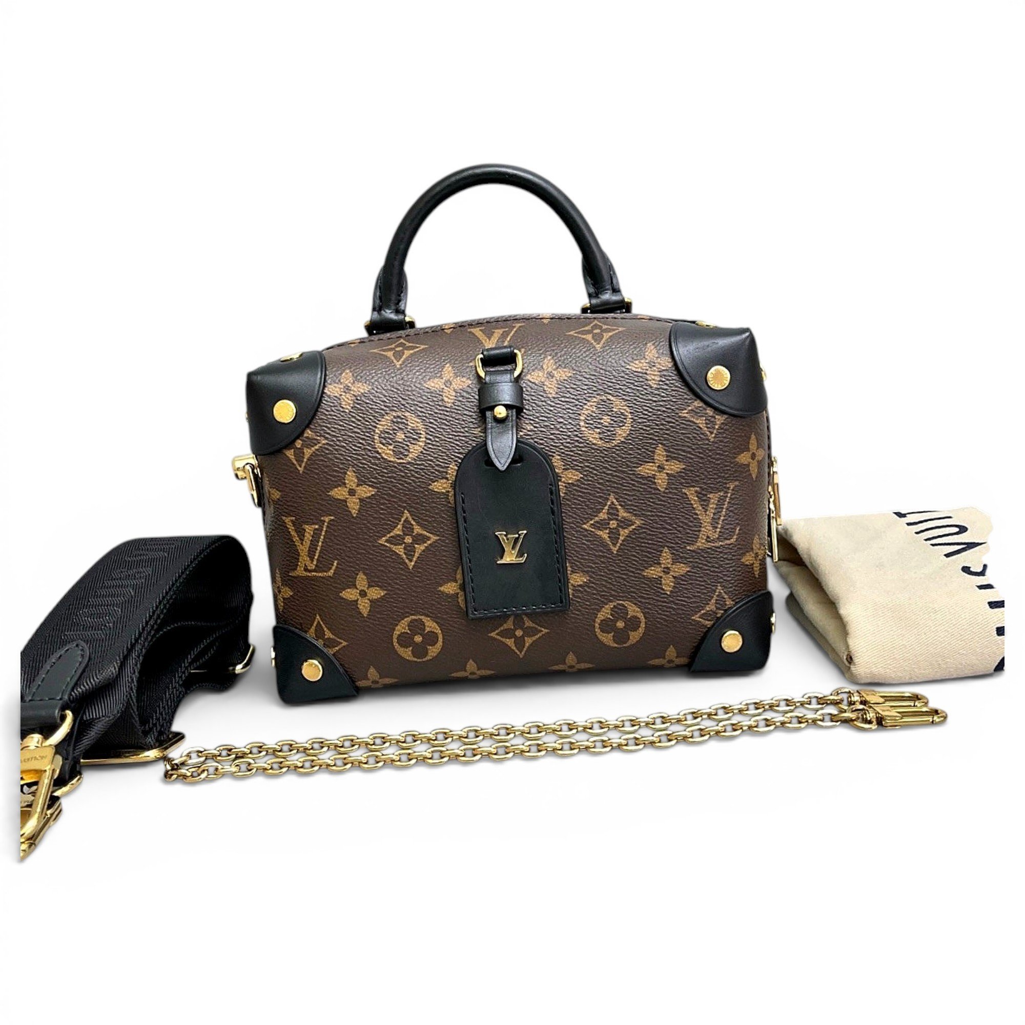Petite Malle Souple leather handbag