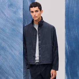 "Pique plie" buttoned jacket