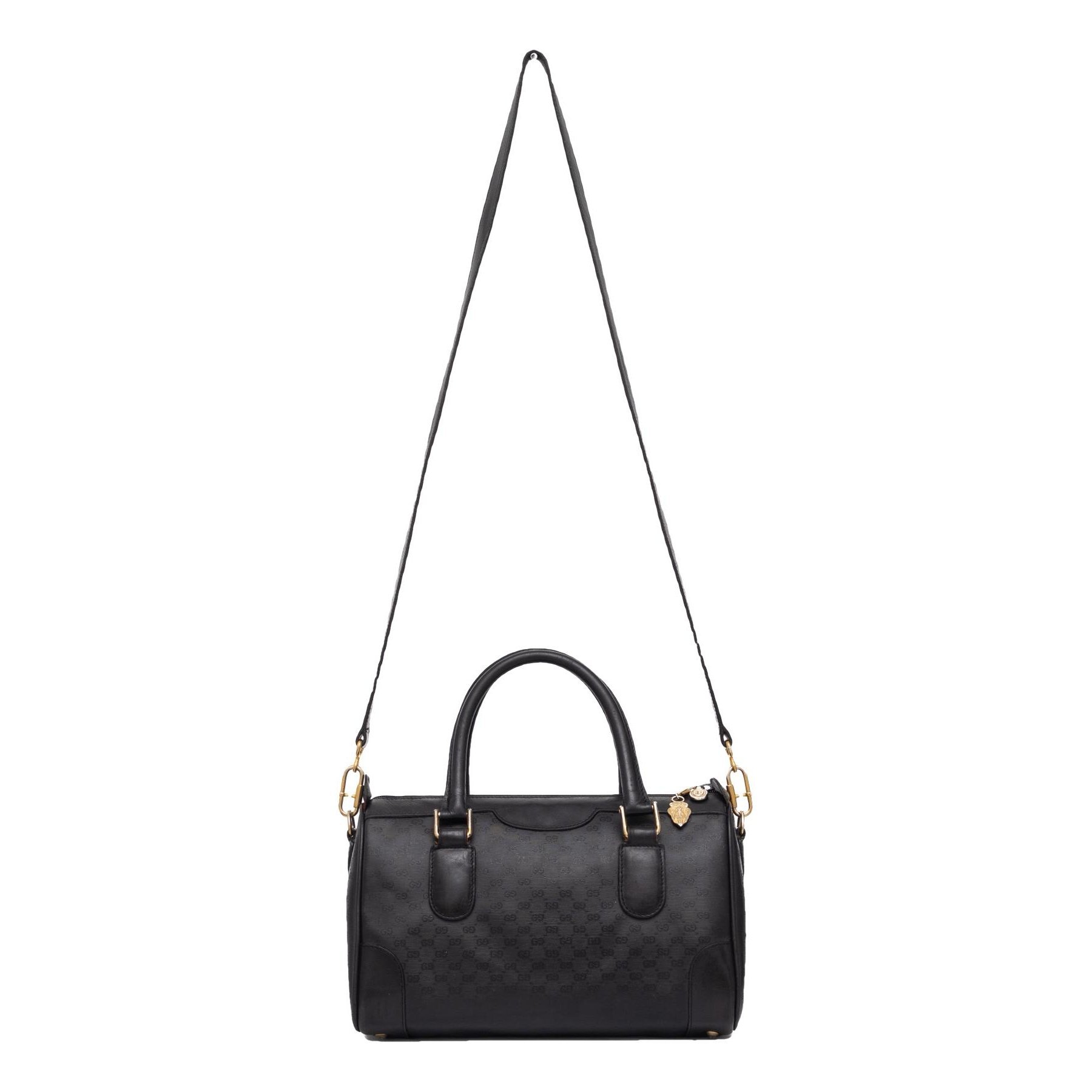 Boston leather handbag