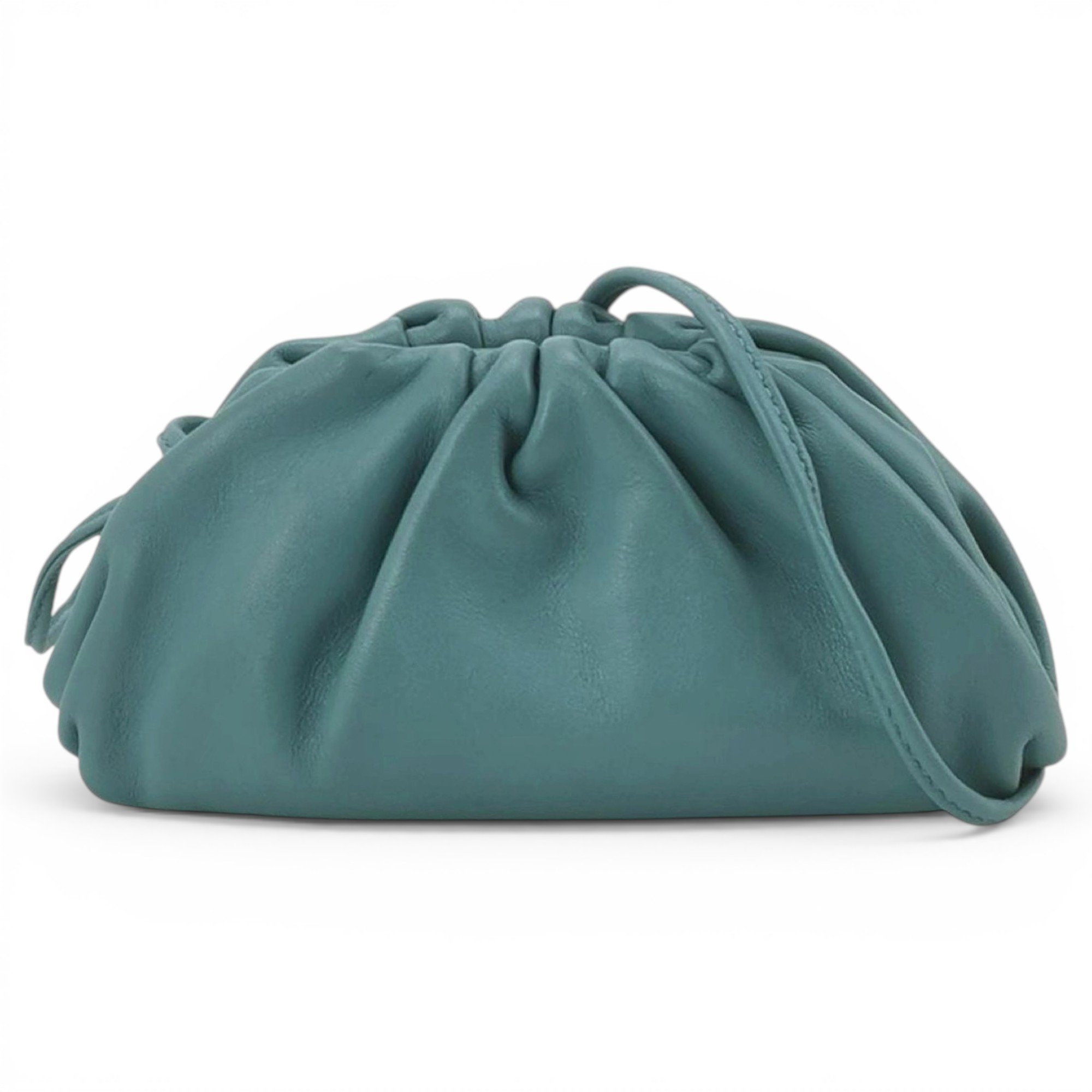 Pouch leather handbag