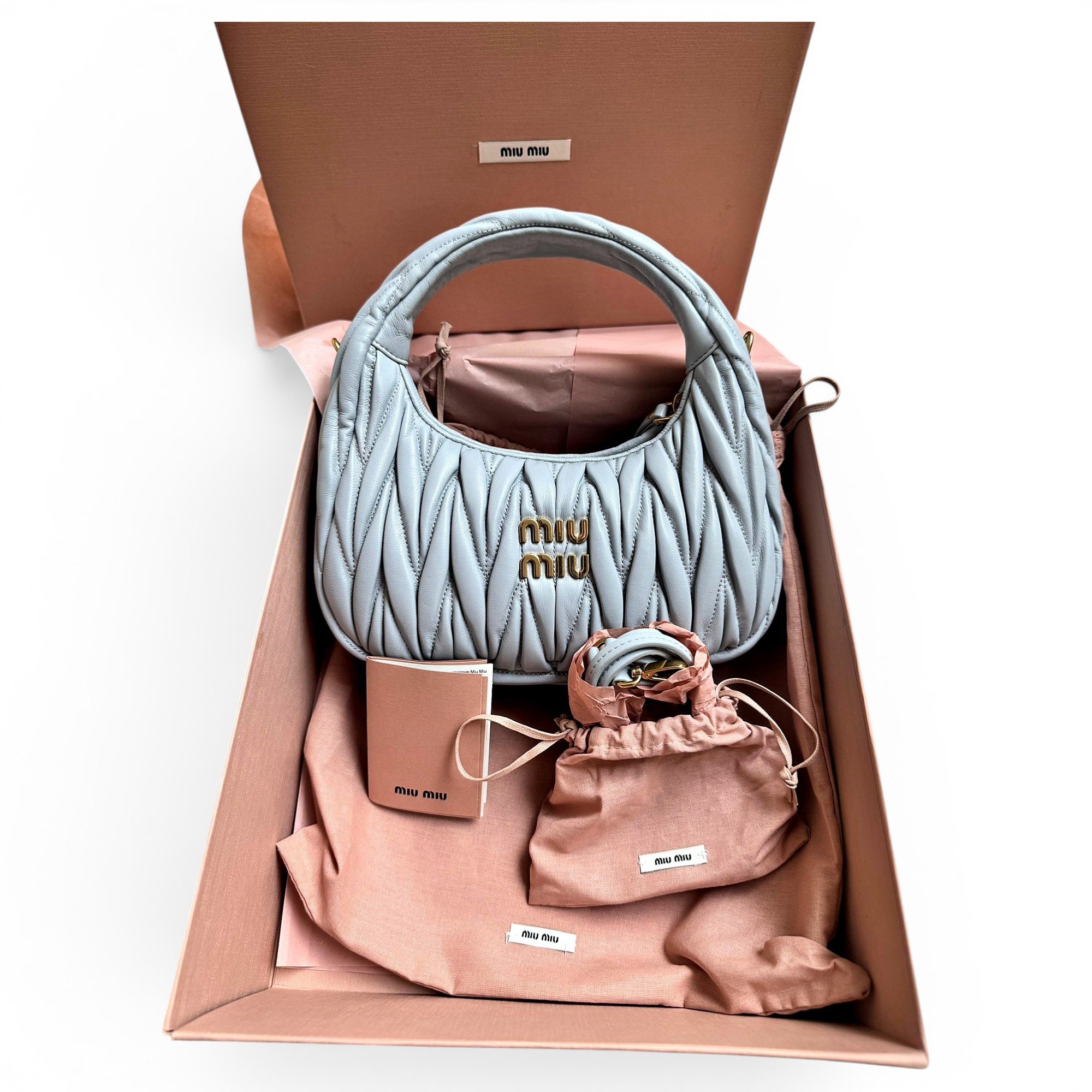 Miu Wander leather handbag