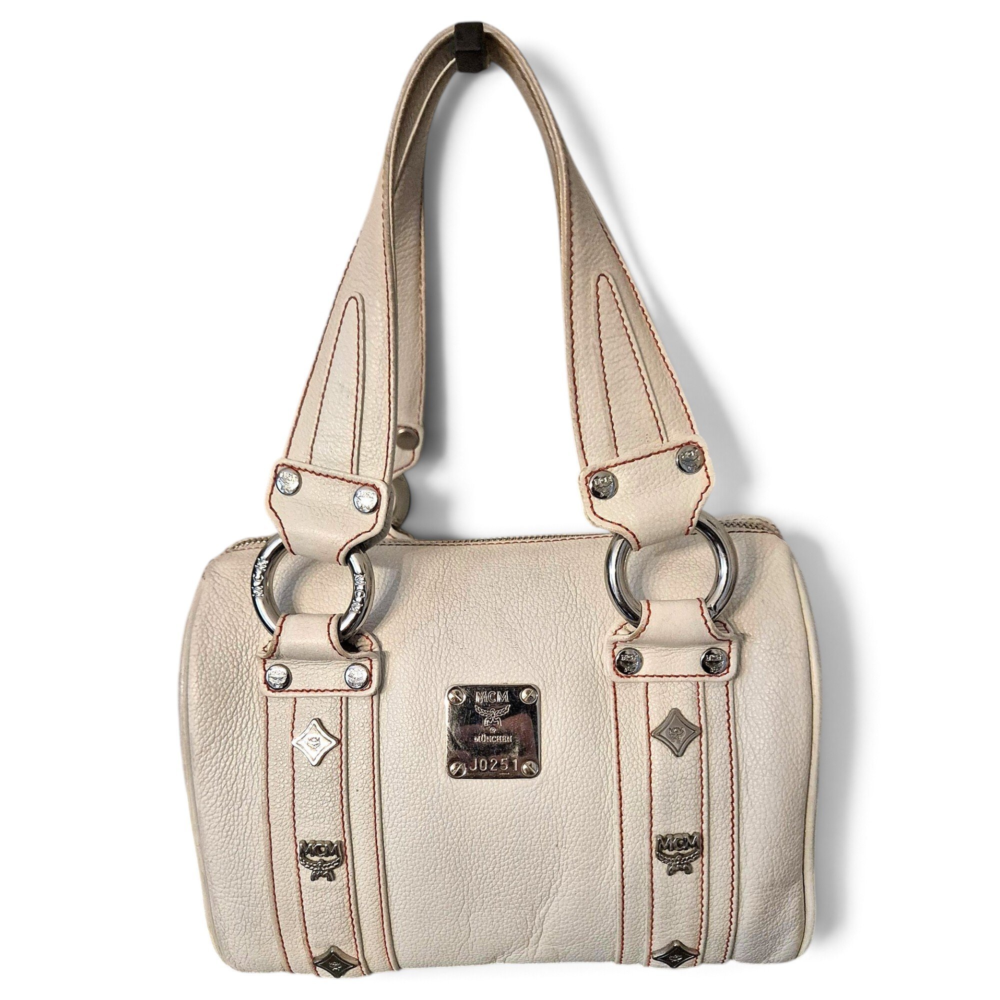 Boston leather handbag
