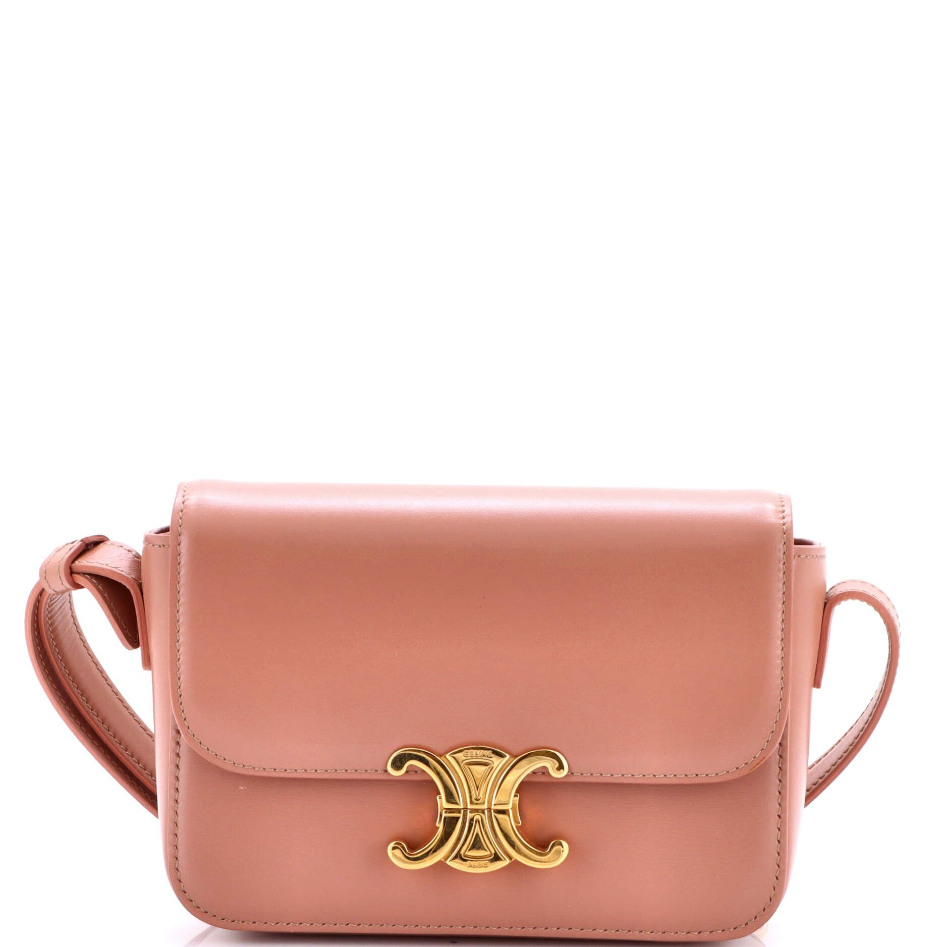 Celine Triomphe Shoulder Bag Smooth Calfskin Teen