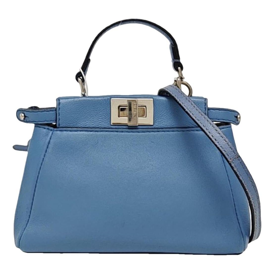 Peekaboo mini pocket leather handbag